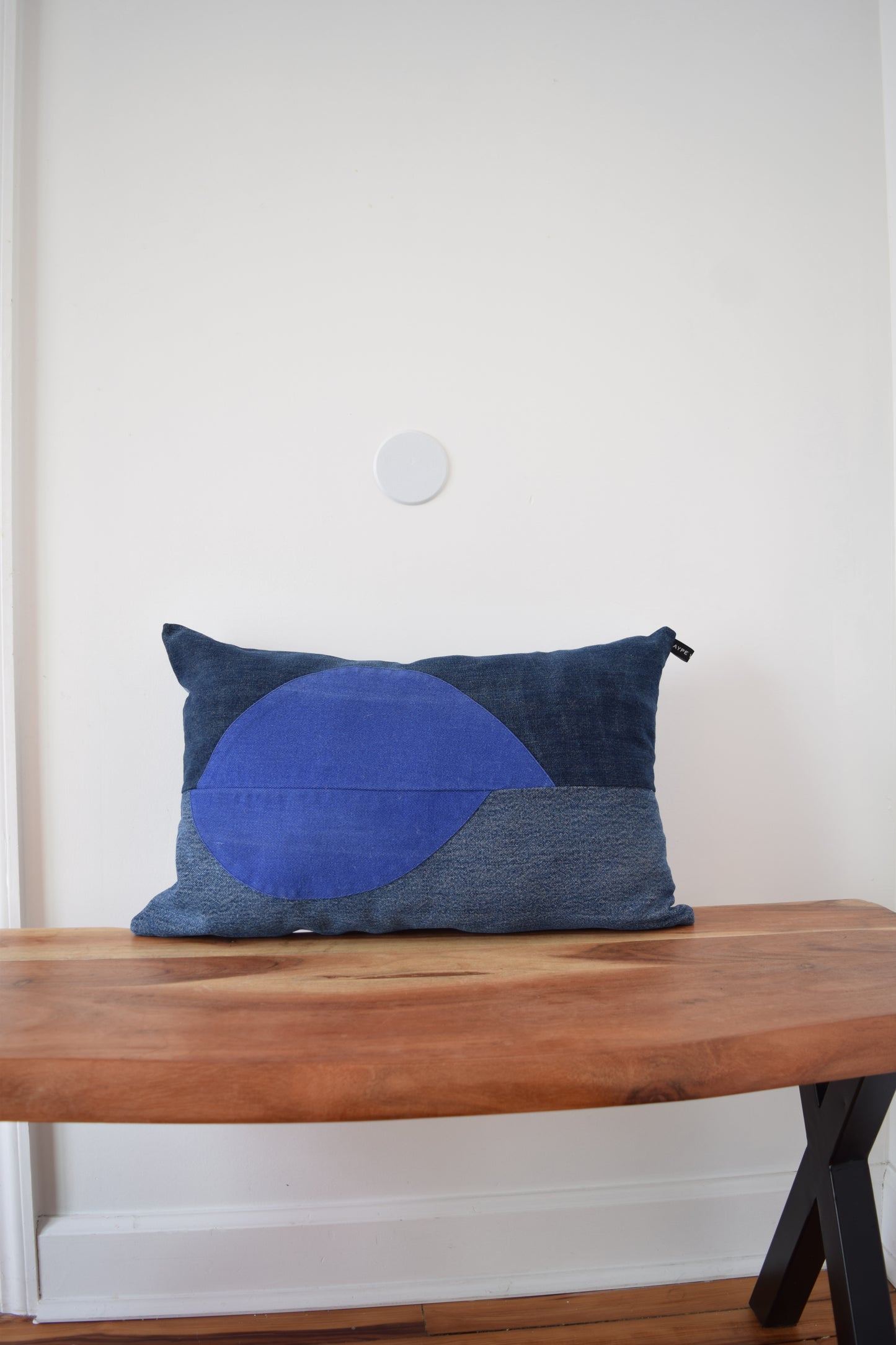 Denim pillow cover 14'' x 22