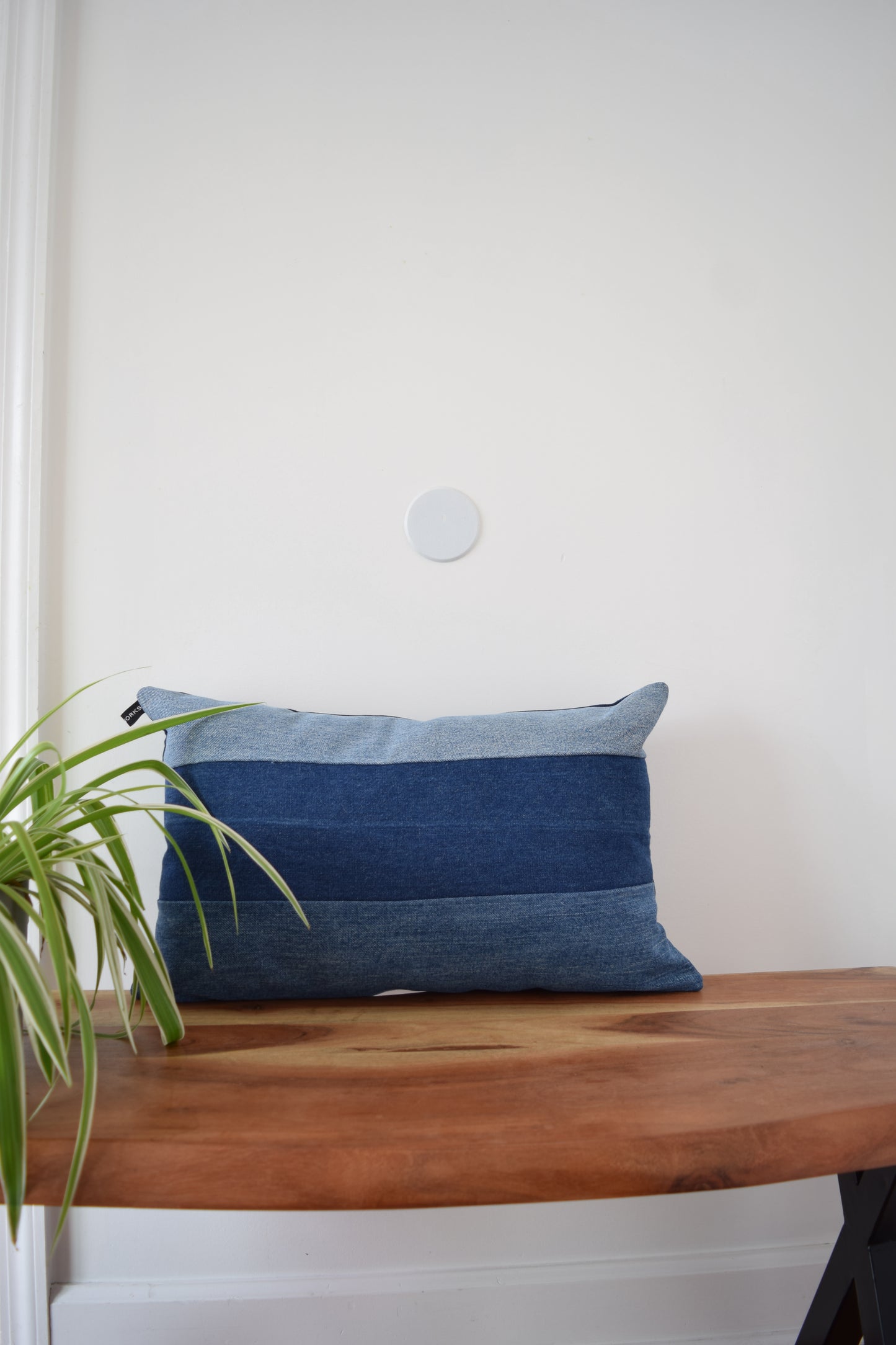 Denim pillow cover 14'' x 22