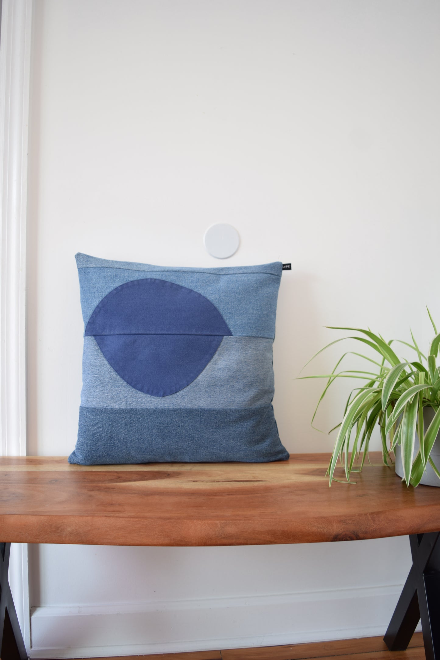Denim pillow cover 18'' x 18''