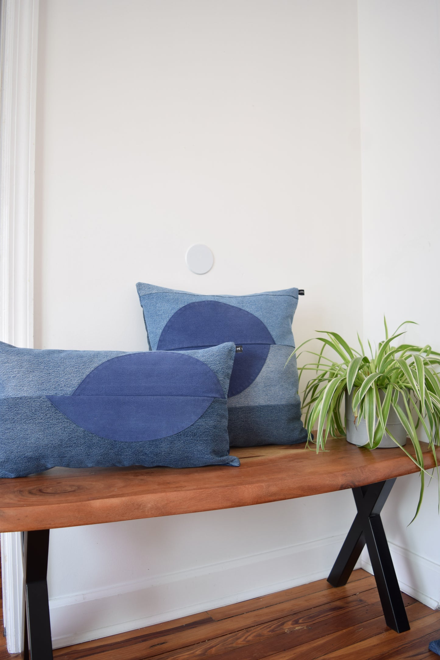 Denim pillow cover 18'' x 18''