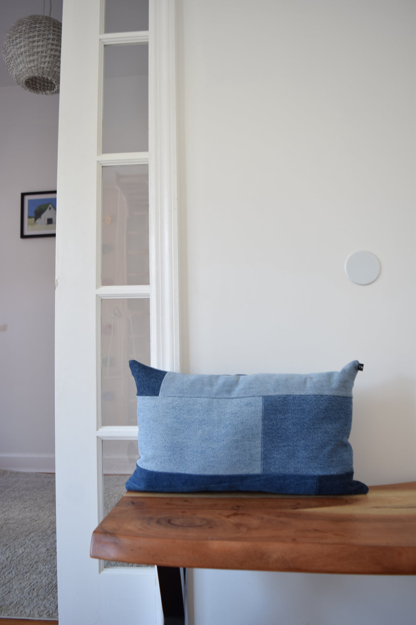 denim pillow cover 12'' x 20 ''