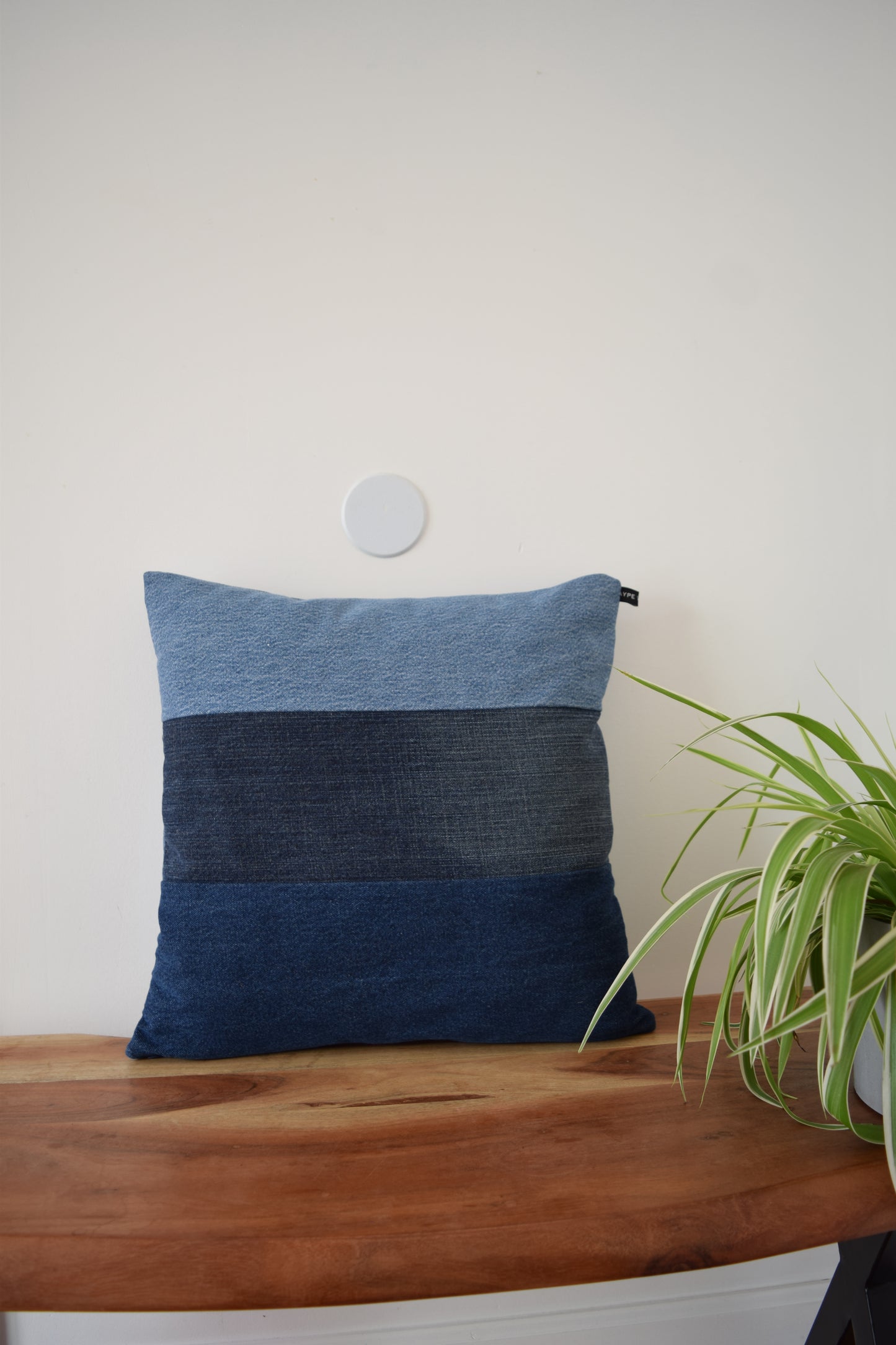 Denim pillow cover 18'' x 18''