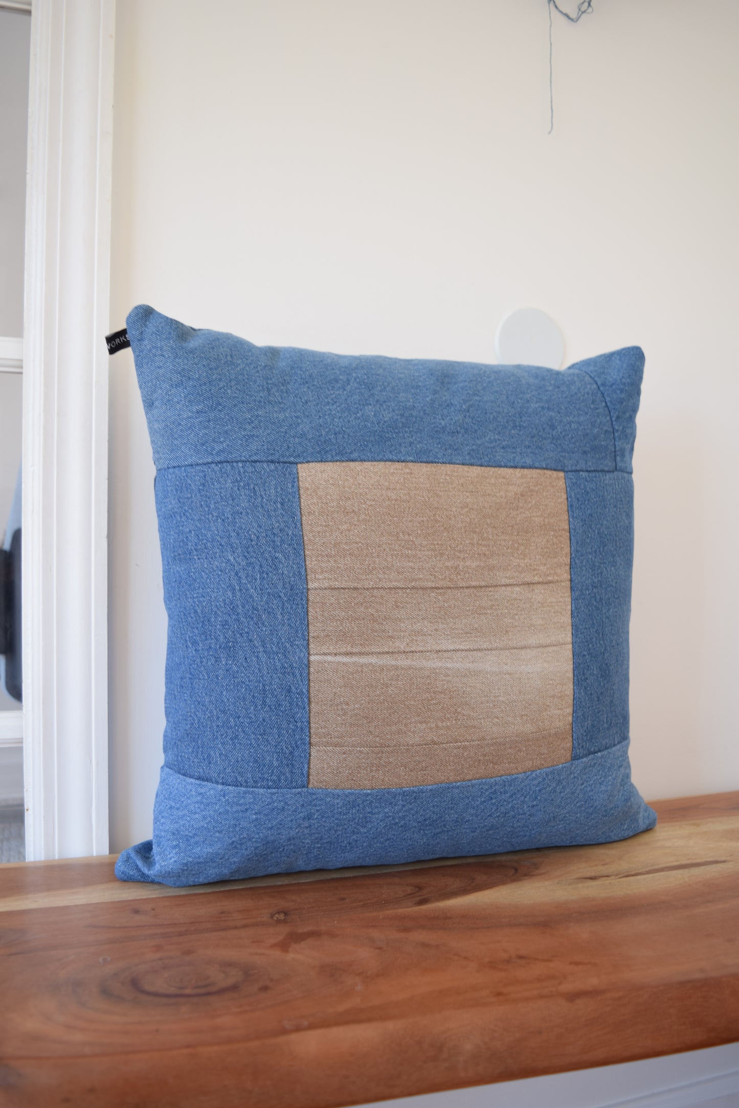 Denim pillow cover 20'' x 20''