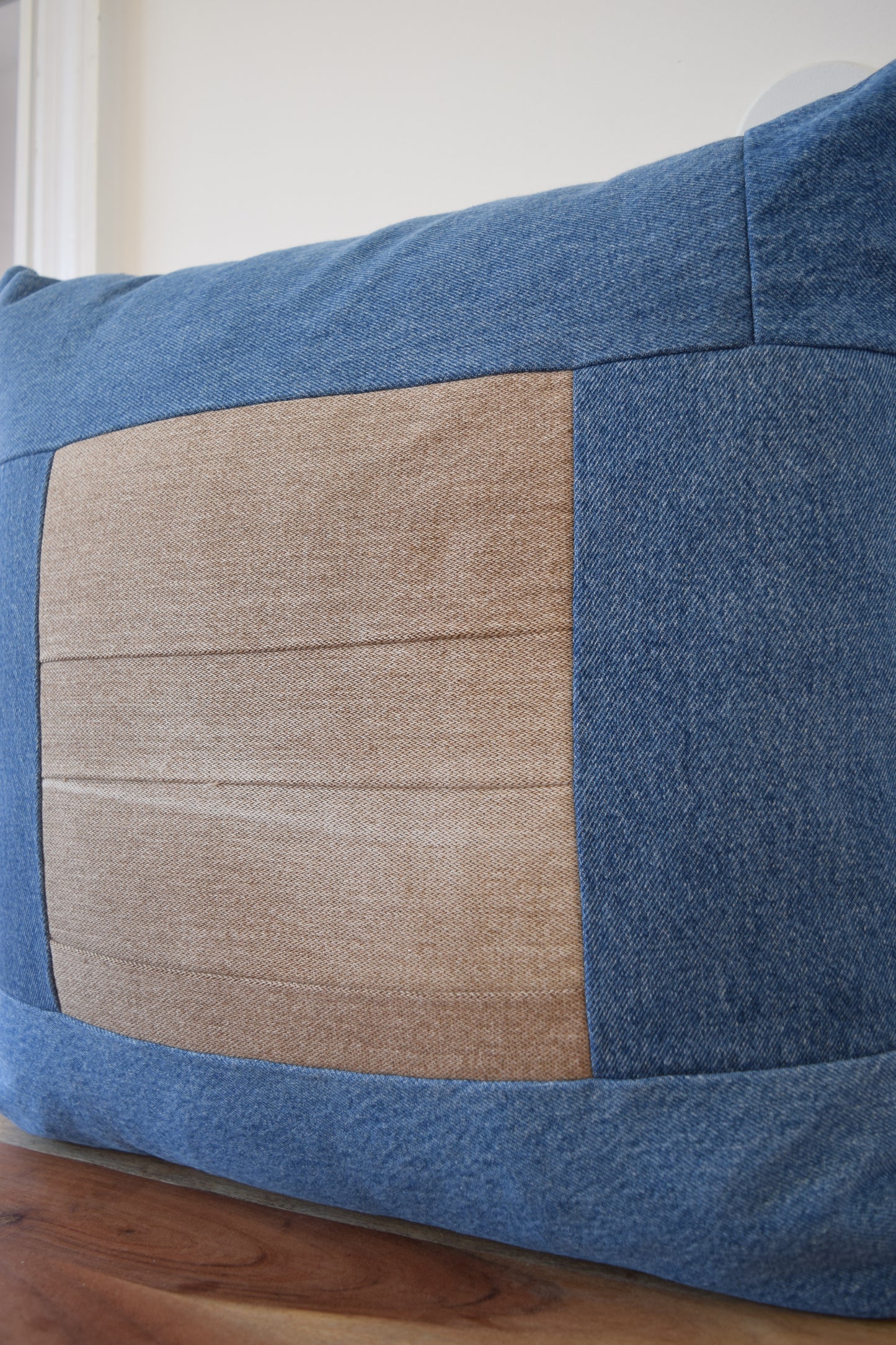 Denim pillow cover 20'' x 20''