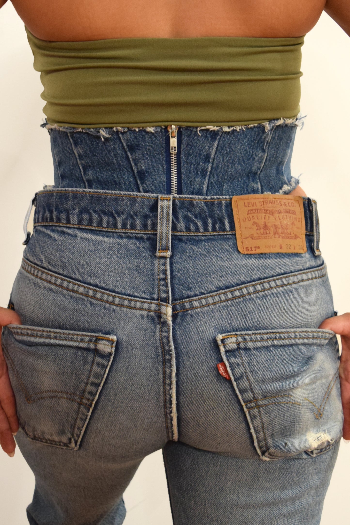 Denim Corset Belt