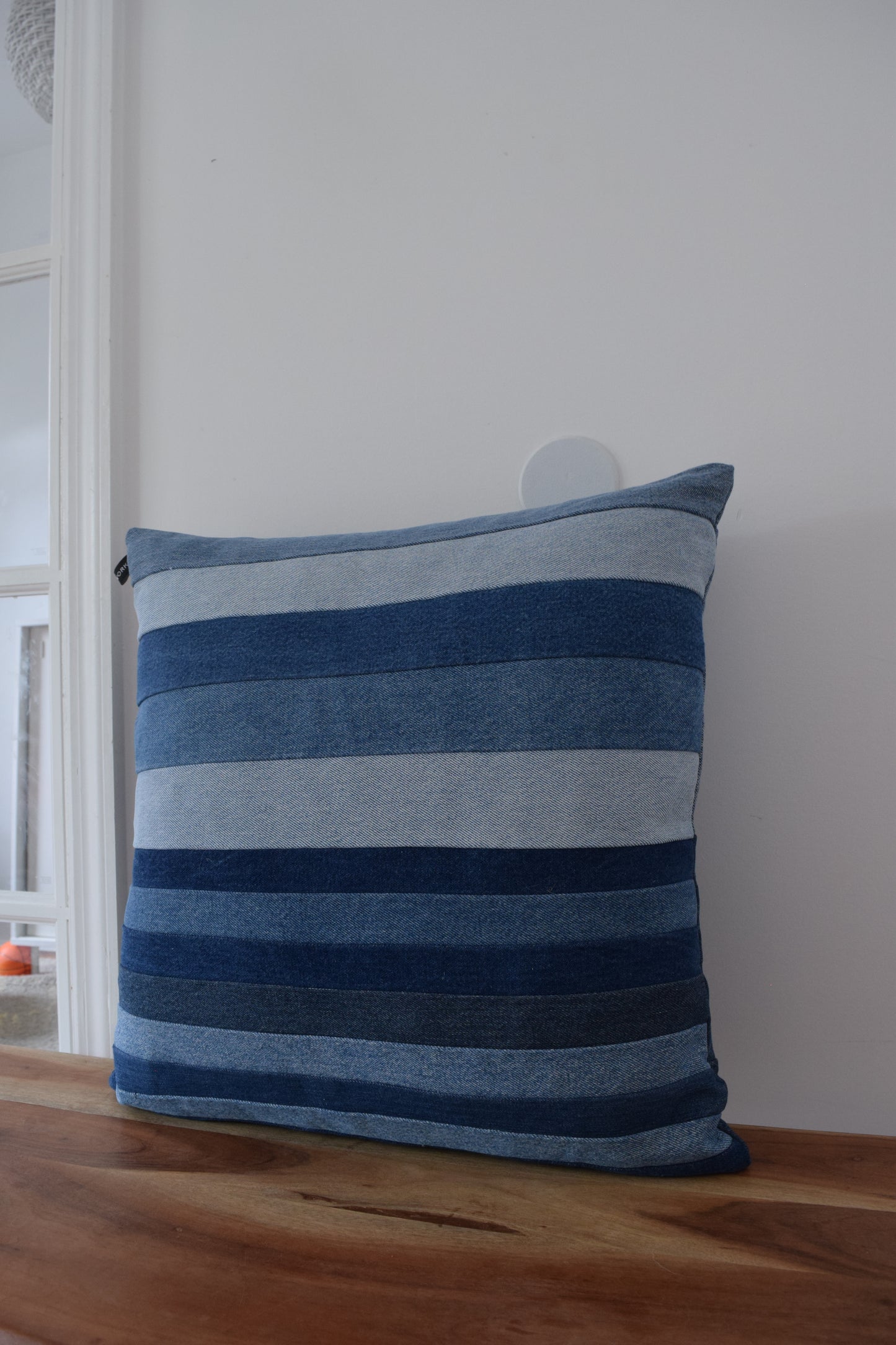 Denim pillow cover 20'' x 20''