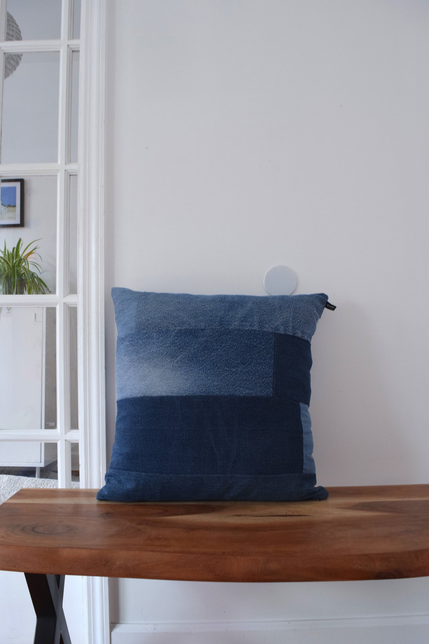 Denim pillow cover 20'' x 20''