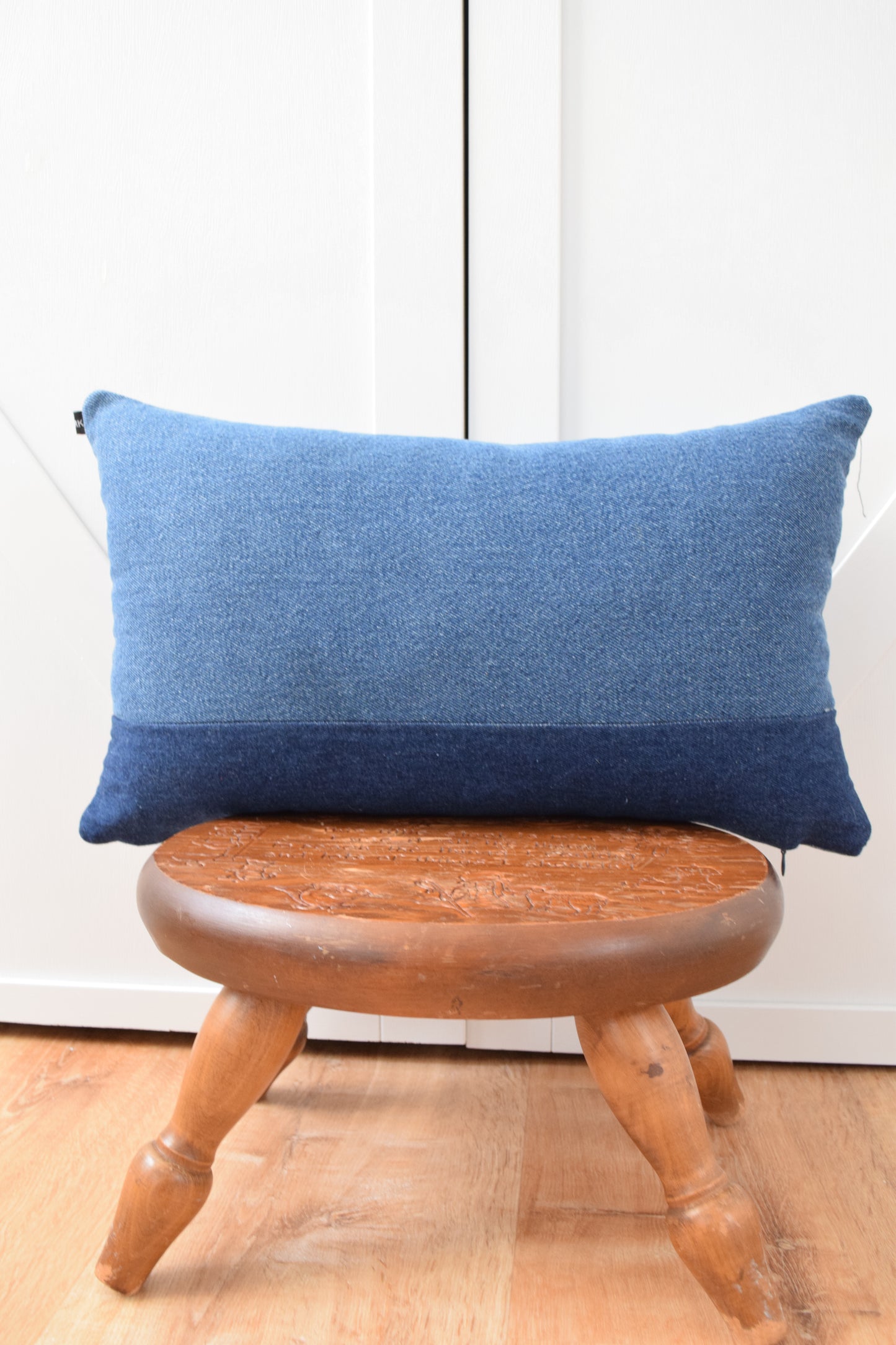 Denim Pillow Cover 12'' x 20''