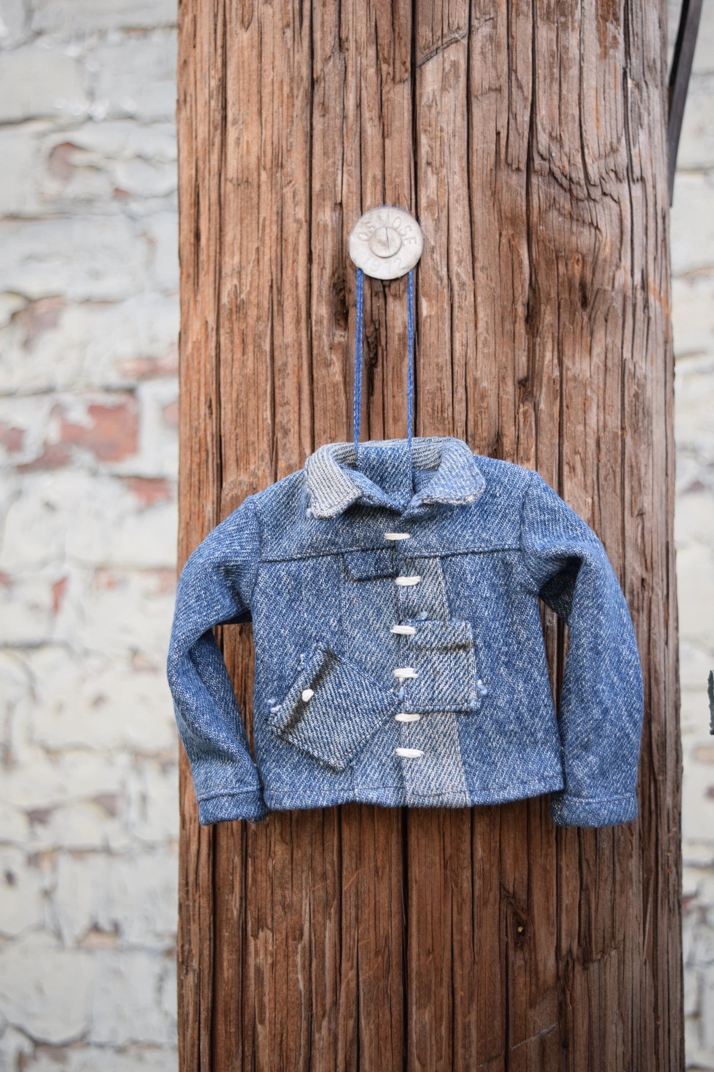 jean jacket / denim jacket Christmas ornament