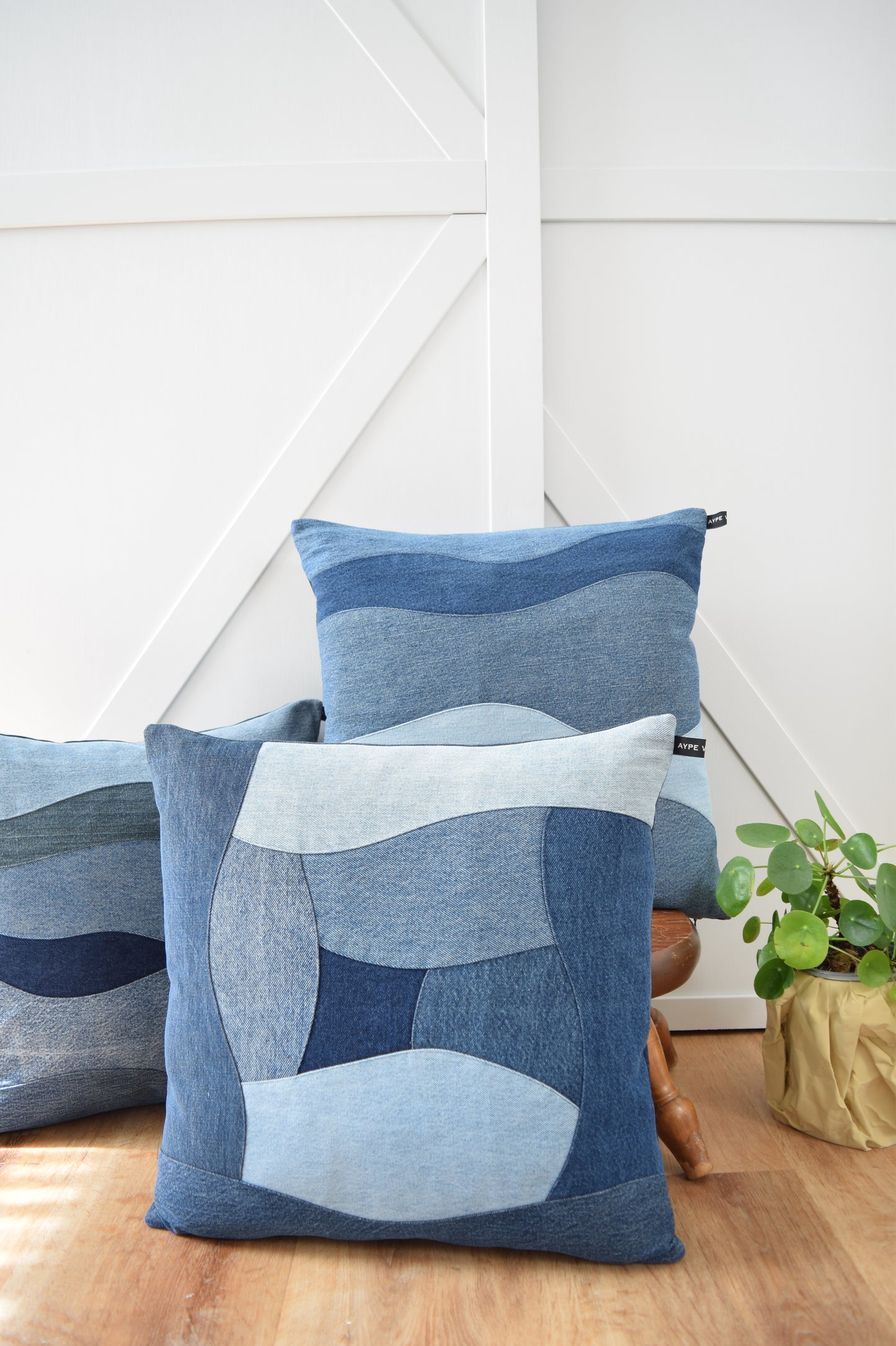Denim Pillow Cover 18'' x 18''