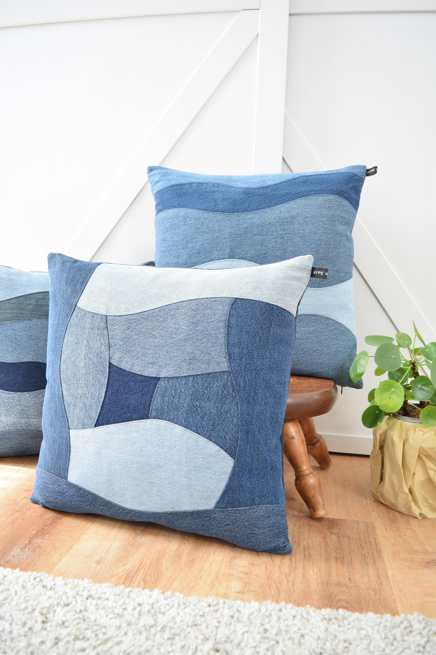 Denim Pillow Cover 18'' x 18''