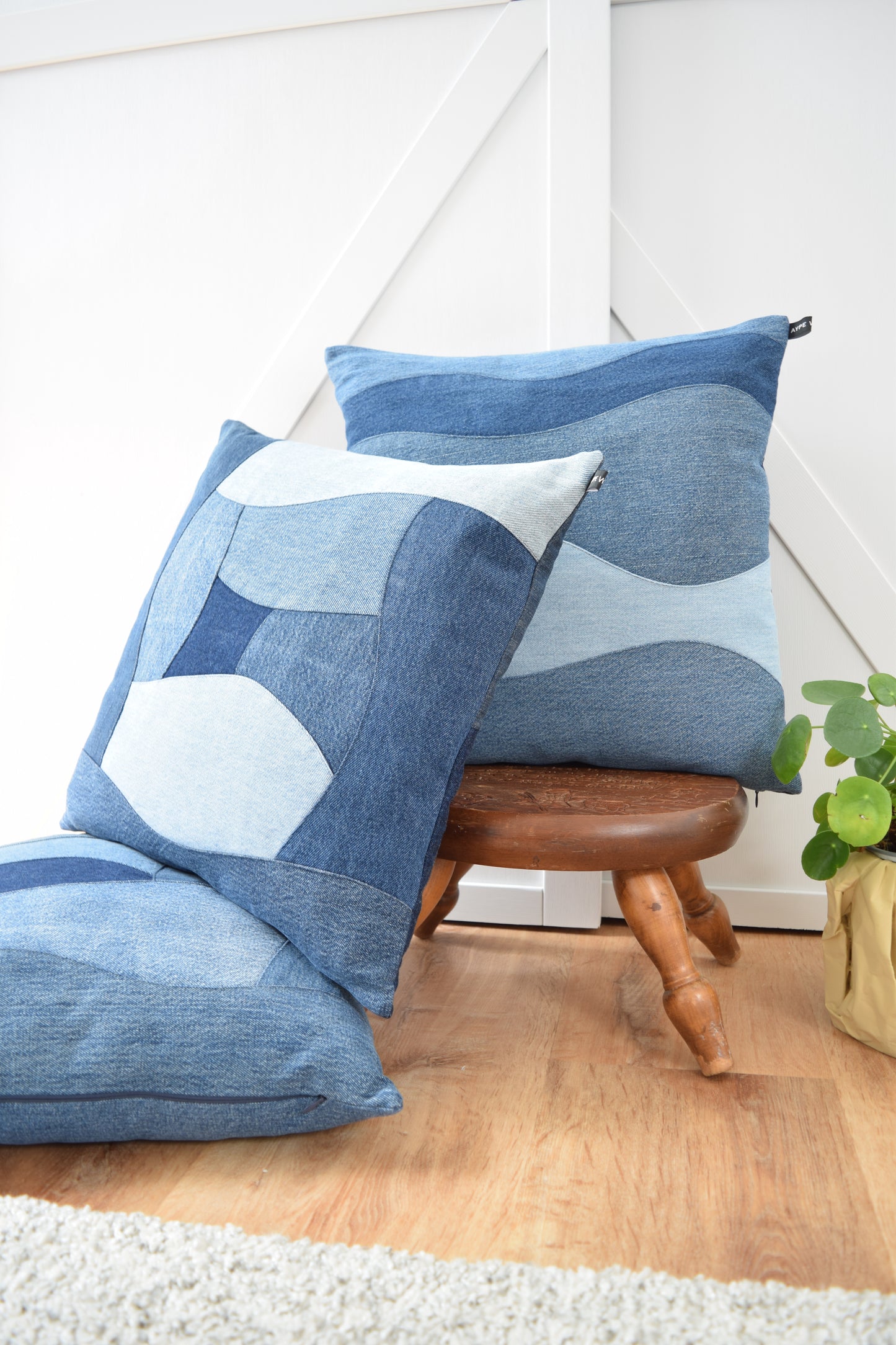 Denim Pillow Cover 18'' x 18''