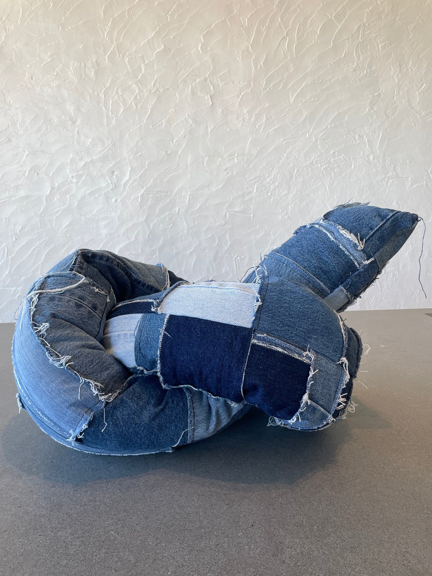 Denim Knot Pillow