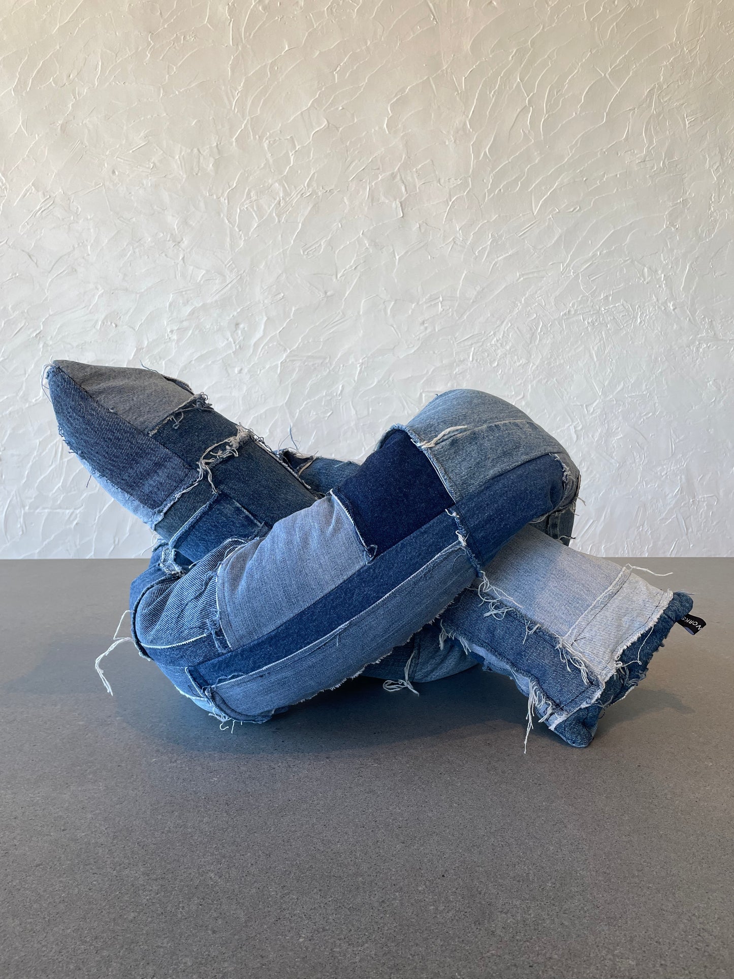 Denim Knot Pillow