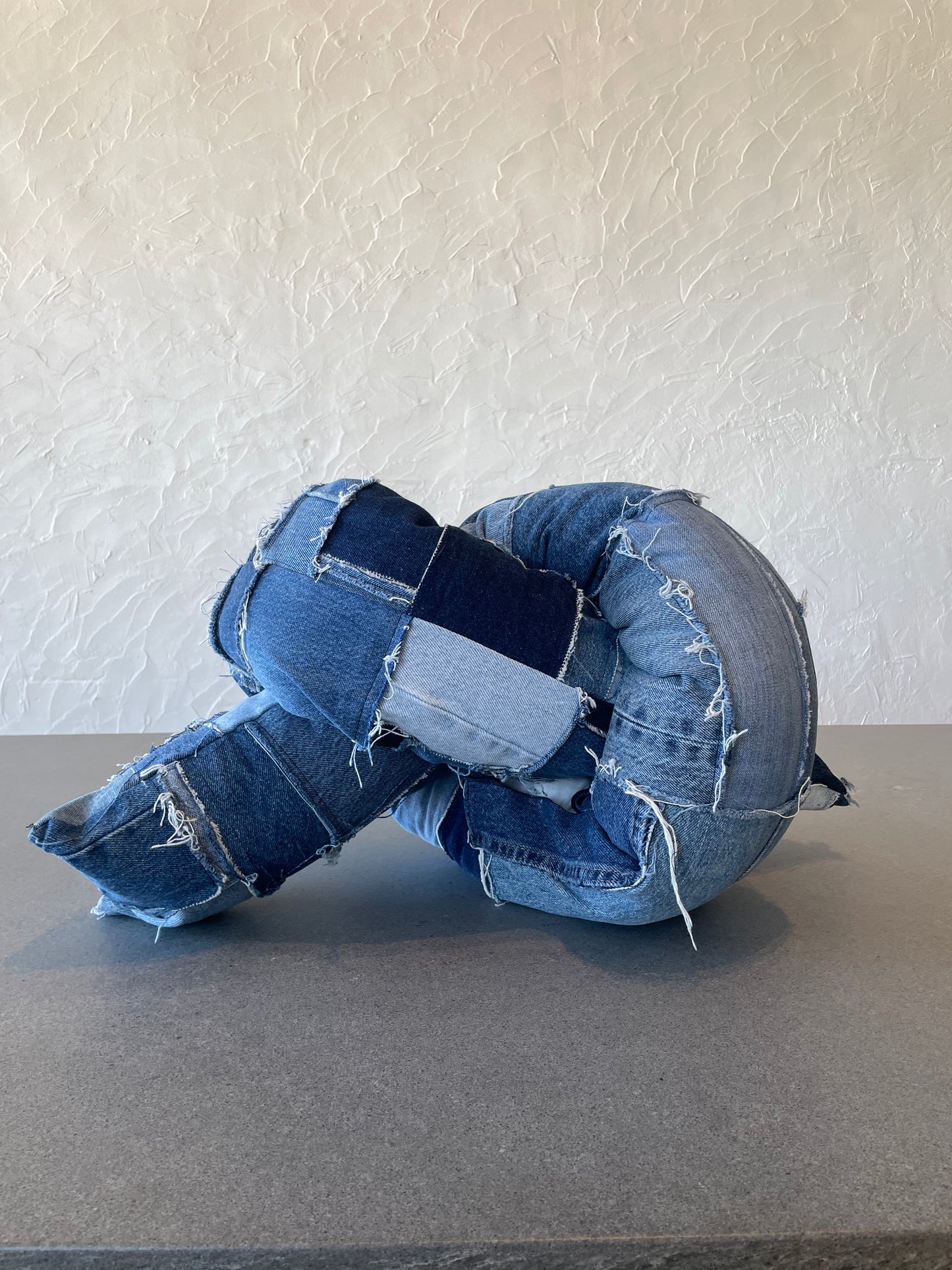 Denim Knot Pillow