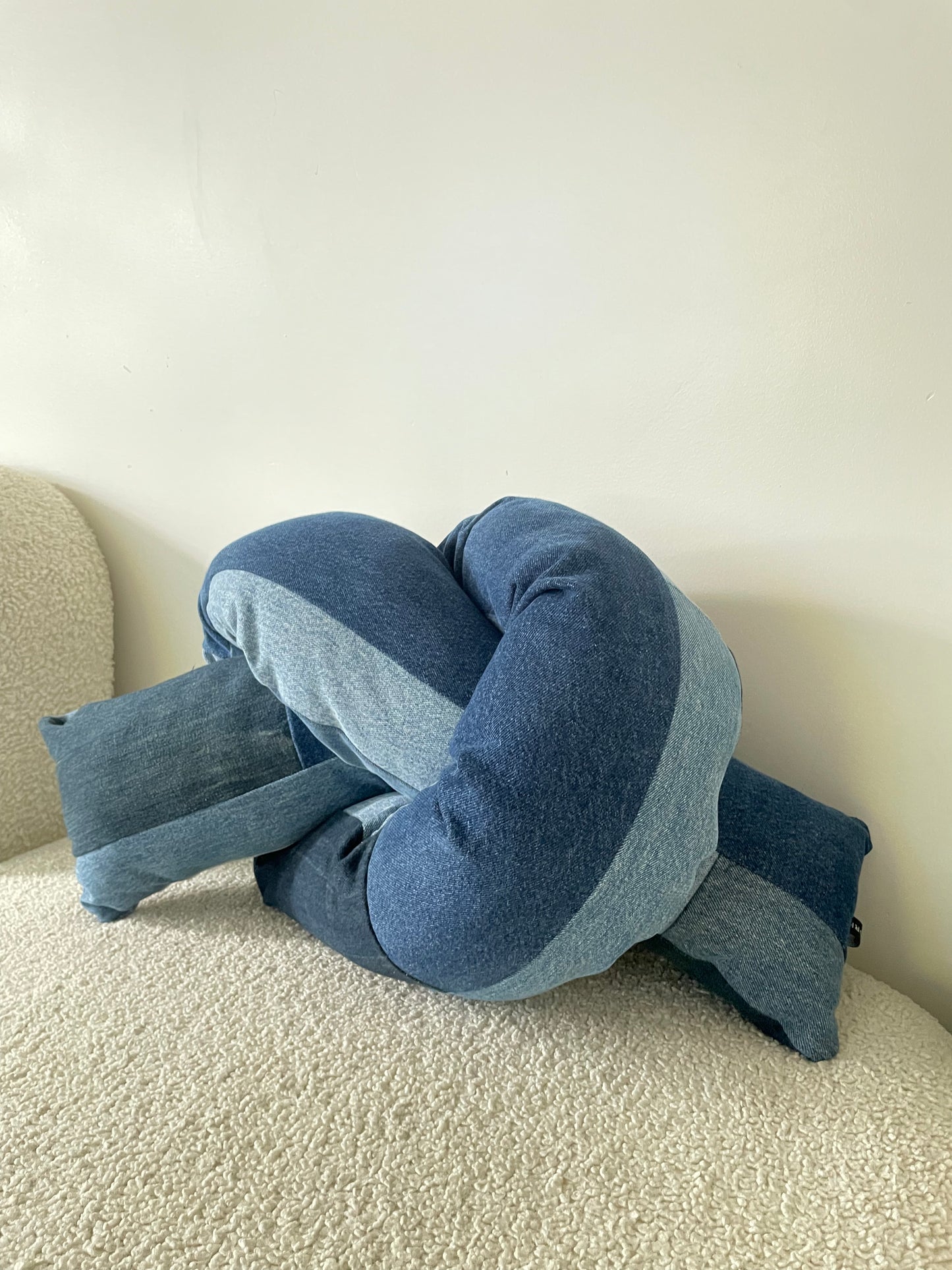 Denim Knot Pillow