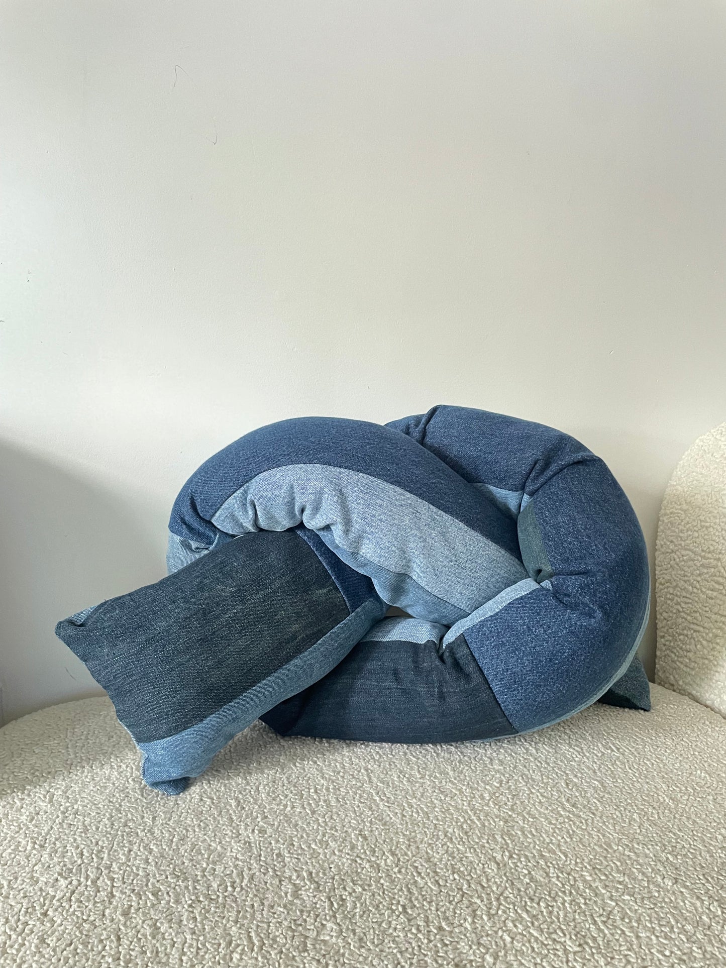 Denim Knot Pillow