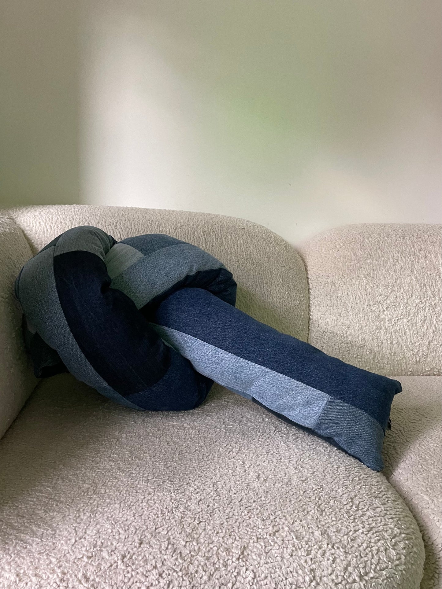 Denim Knot Pillow