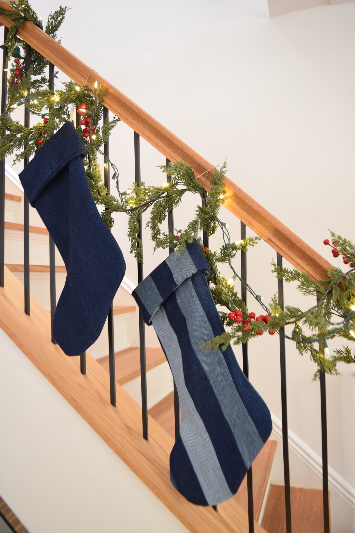 Denim Christmas Stocking