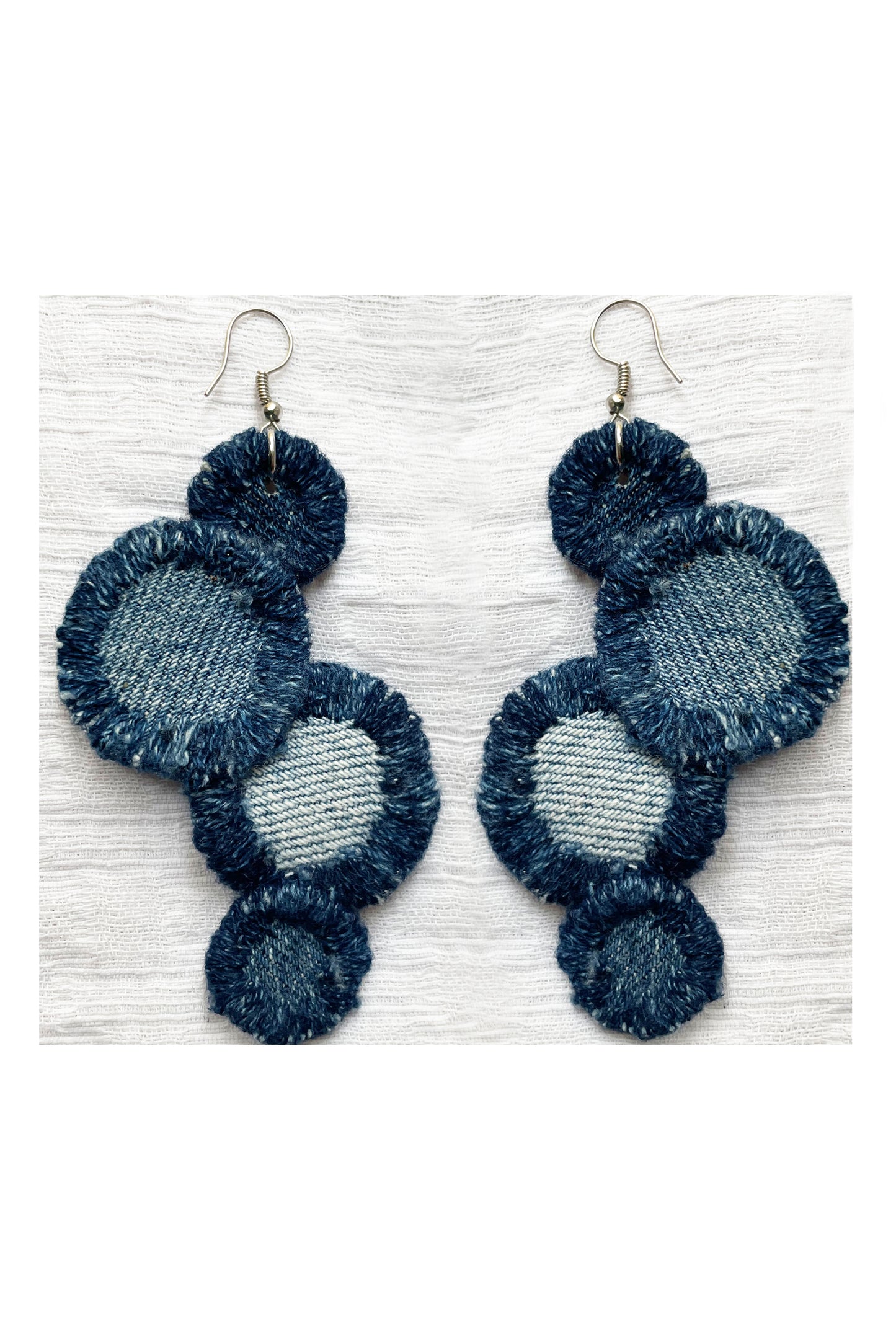 Denim Earrings