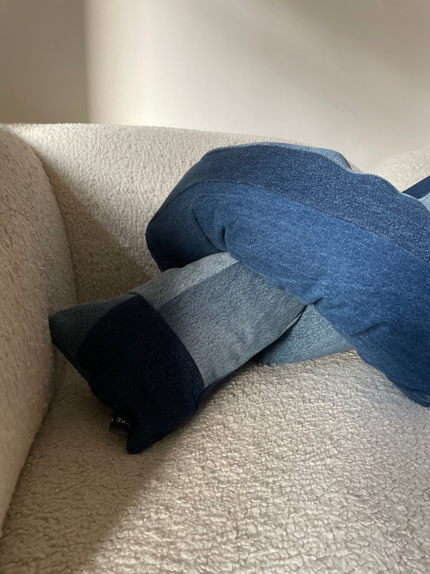 Denim Knot Pillow