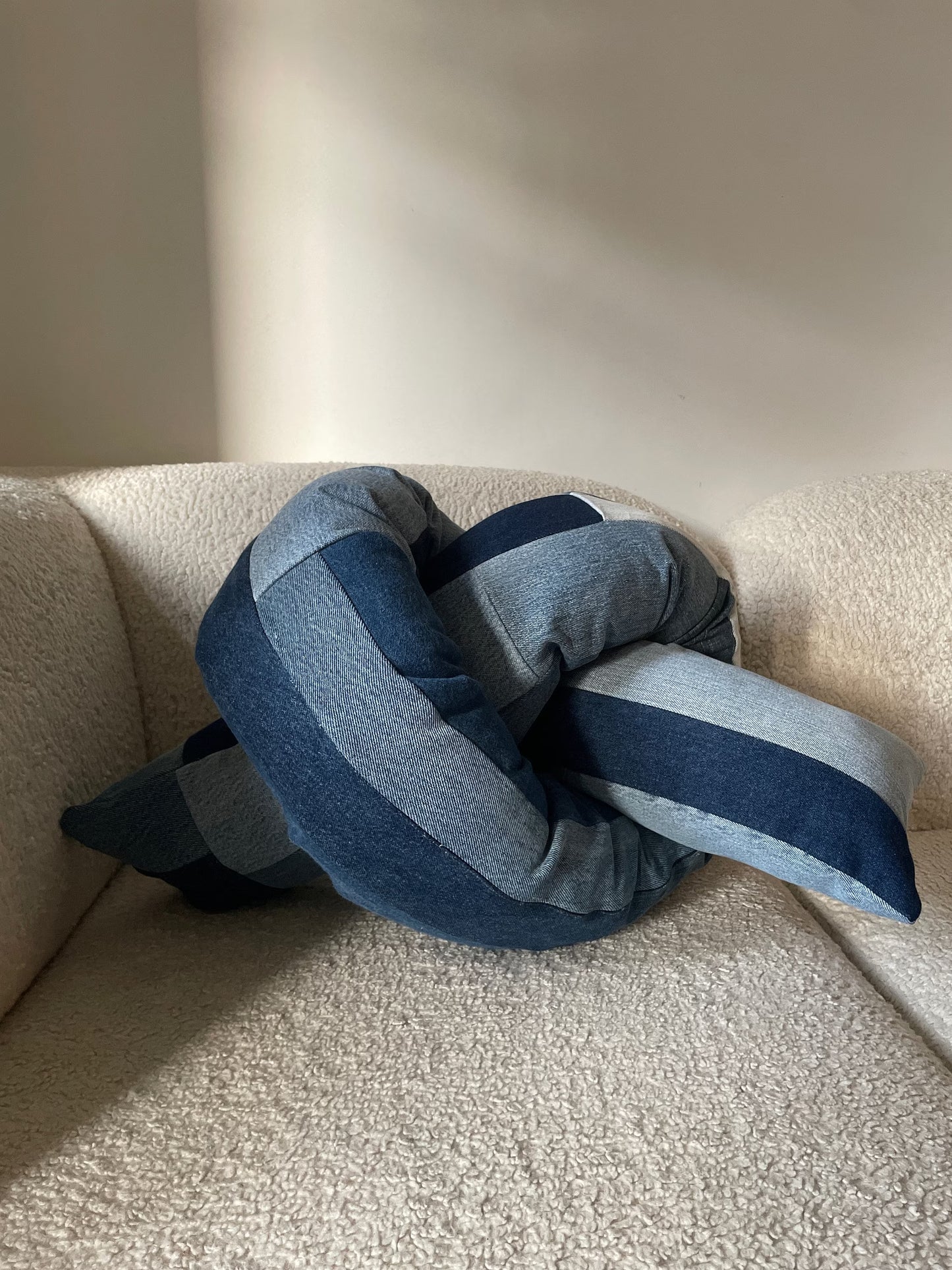 Denim Knot Pillow