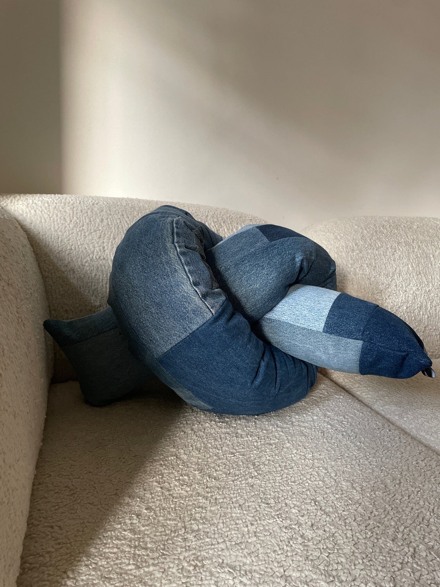 Denim Knot Pillow