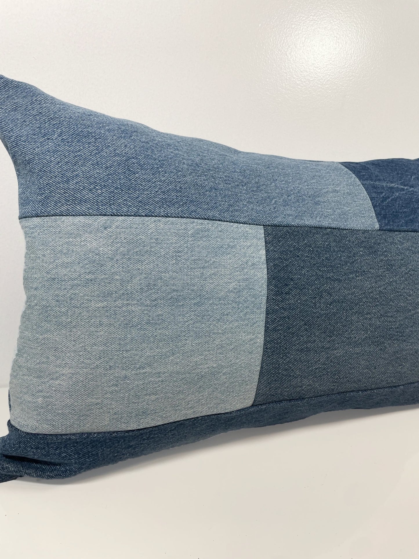 Denim Pillow Cover 14'' x 22''