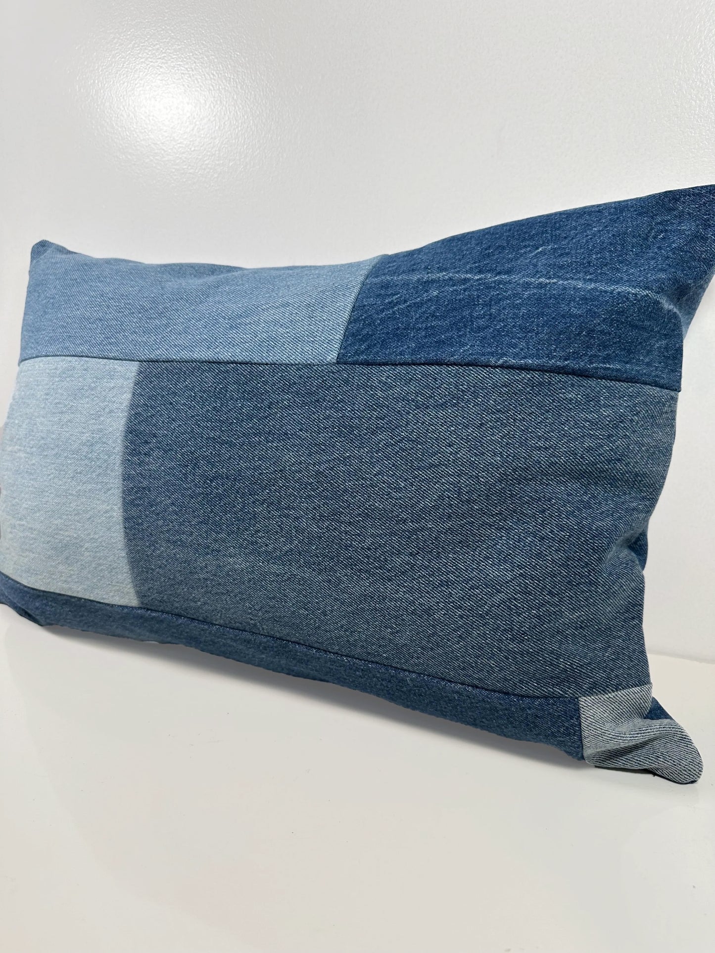 Denim Pillow Cover 14'' x 22''