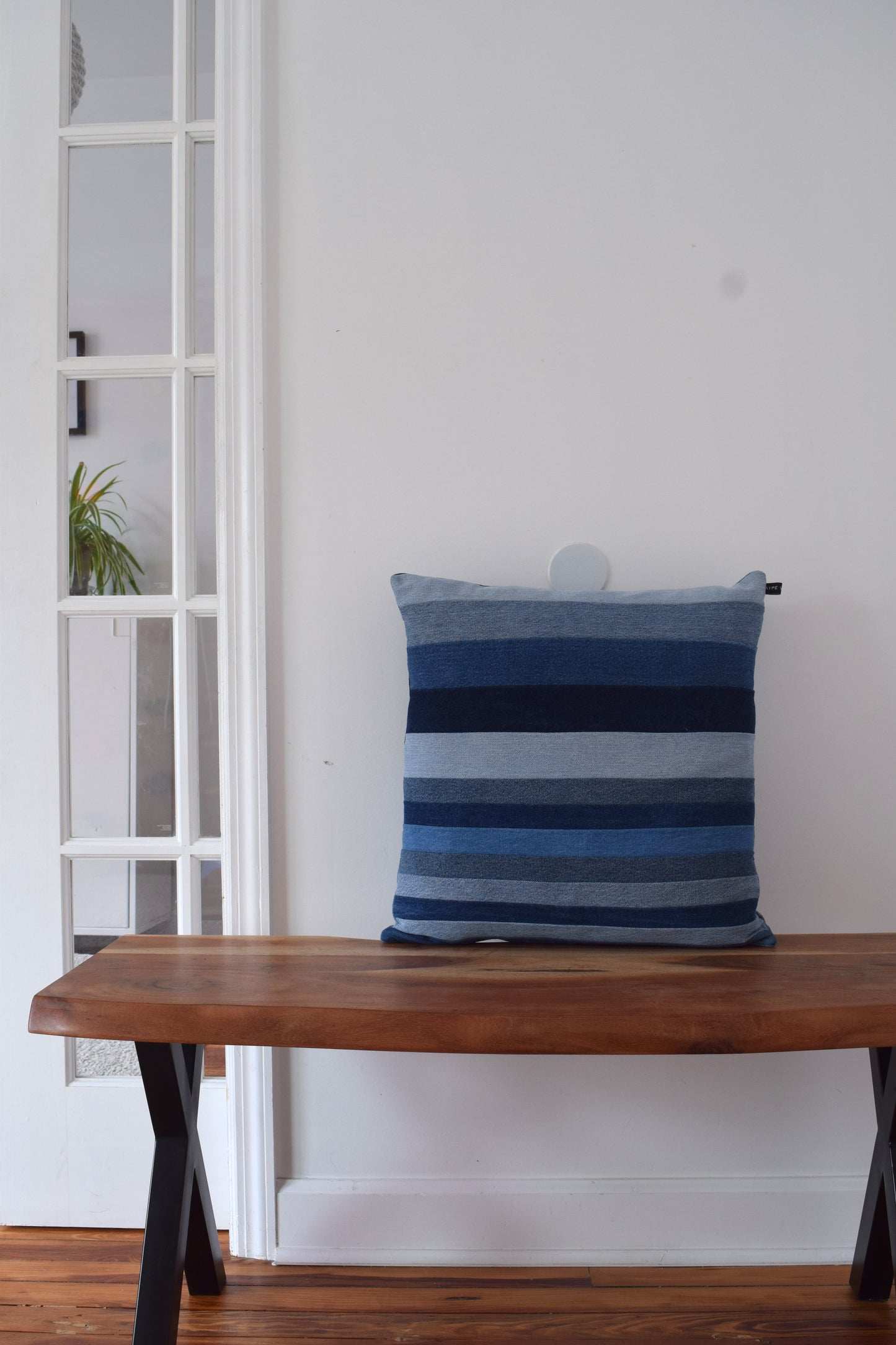 Denim pillow cover 20'' x 20''