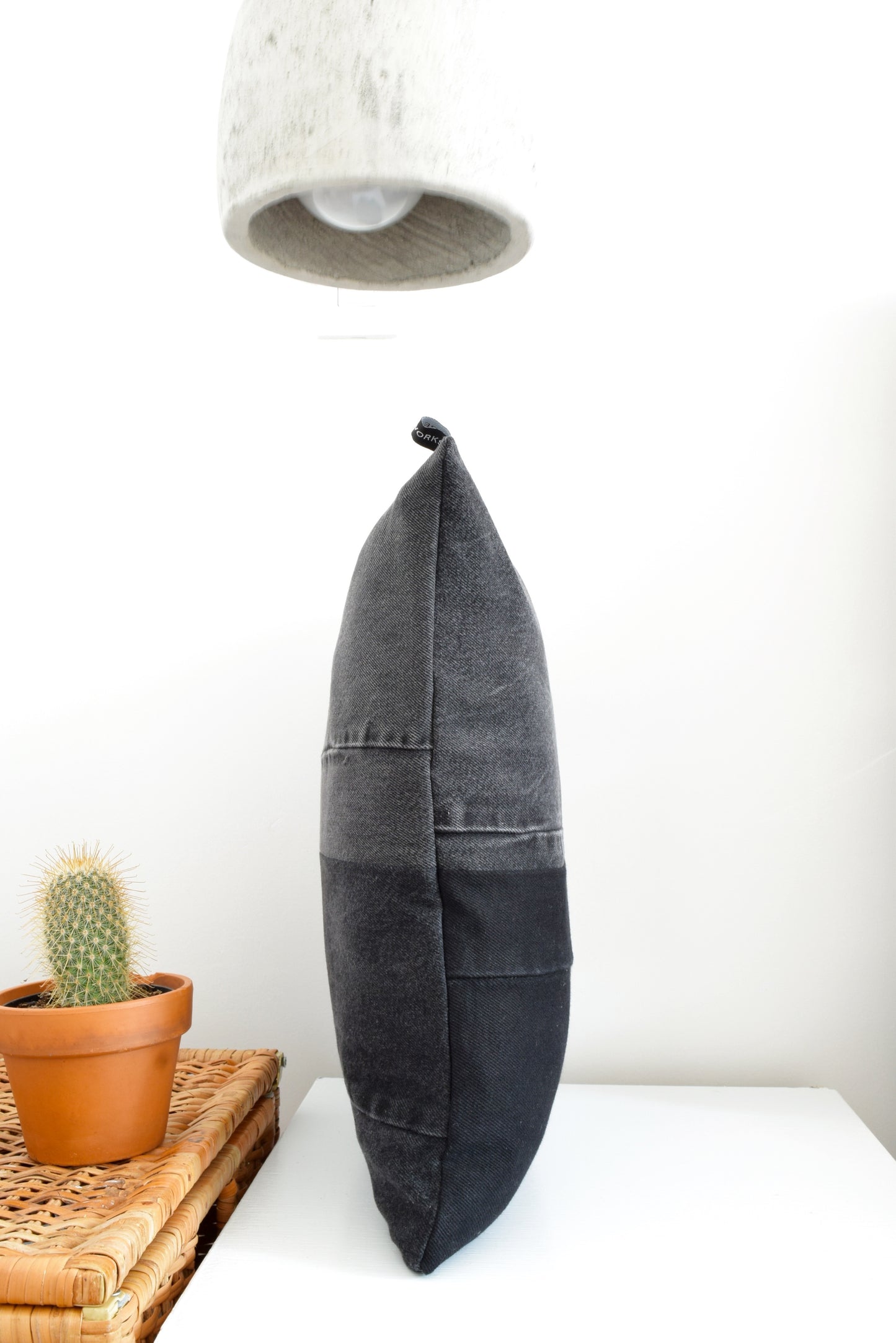 Black Denim Pillow Cover