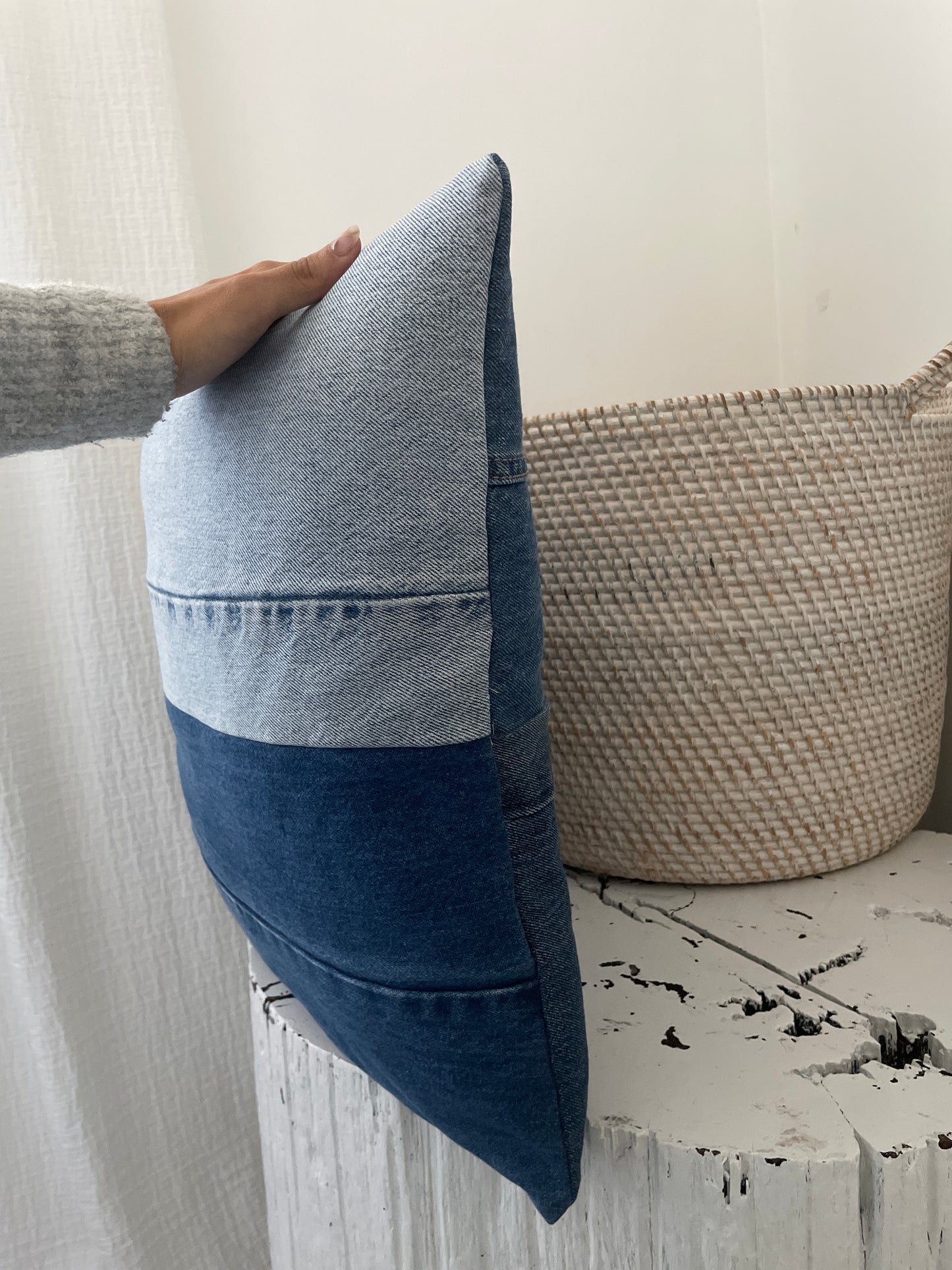 Denim Pillow Cover