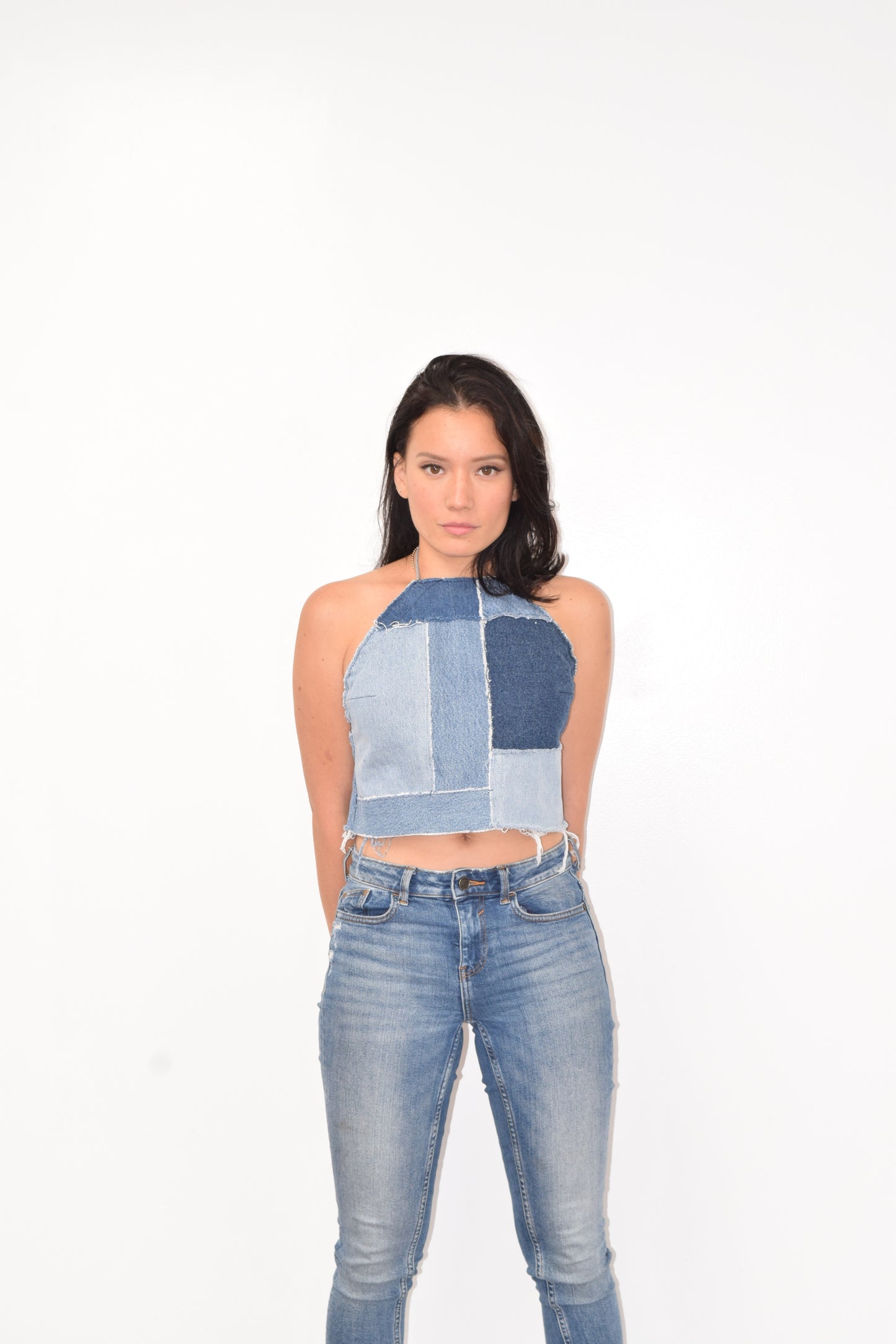 Denim Halter Top