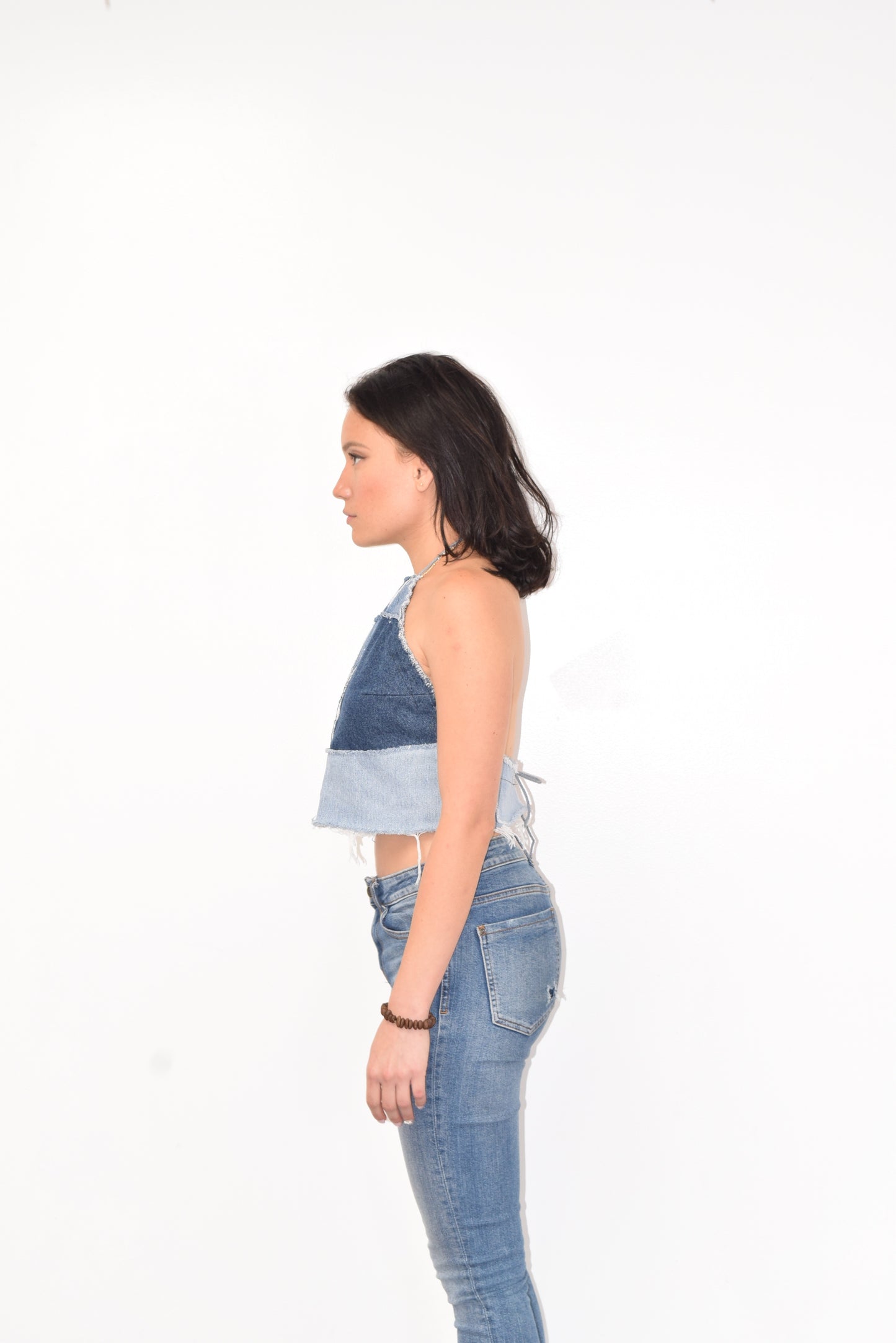 Denim Halter Top