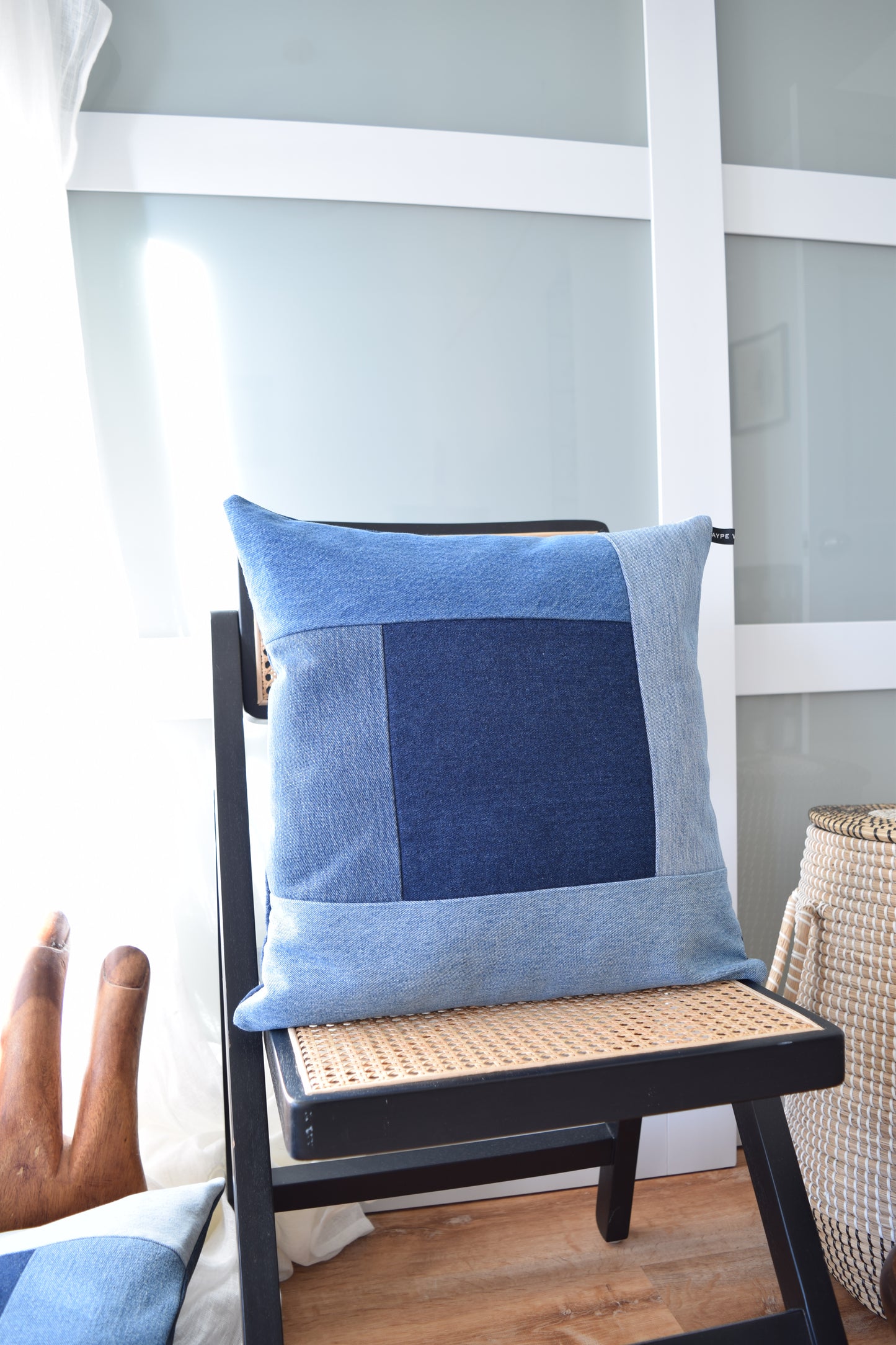 Denim Pillow Cover 18'' x 18''