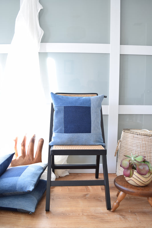 Denim Pillow Cover 18'' x 18''