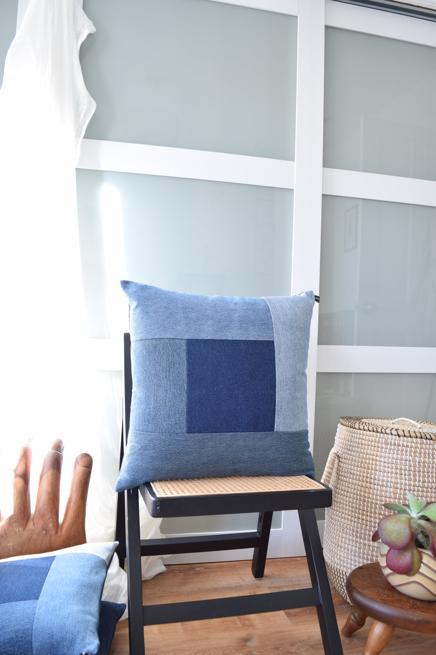 Denim Pillow Cover 20'' x 20''