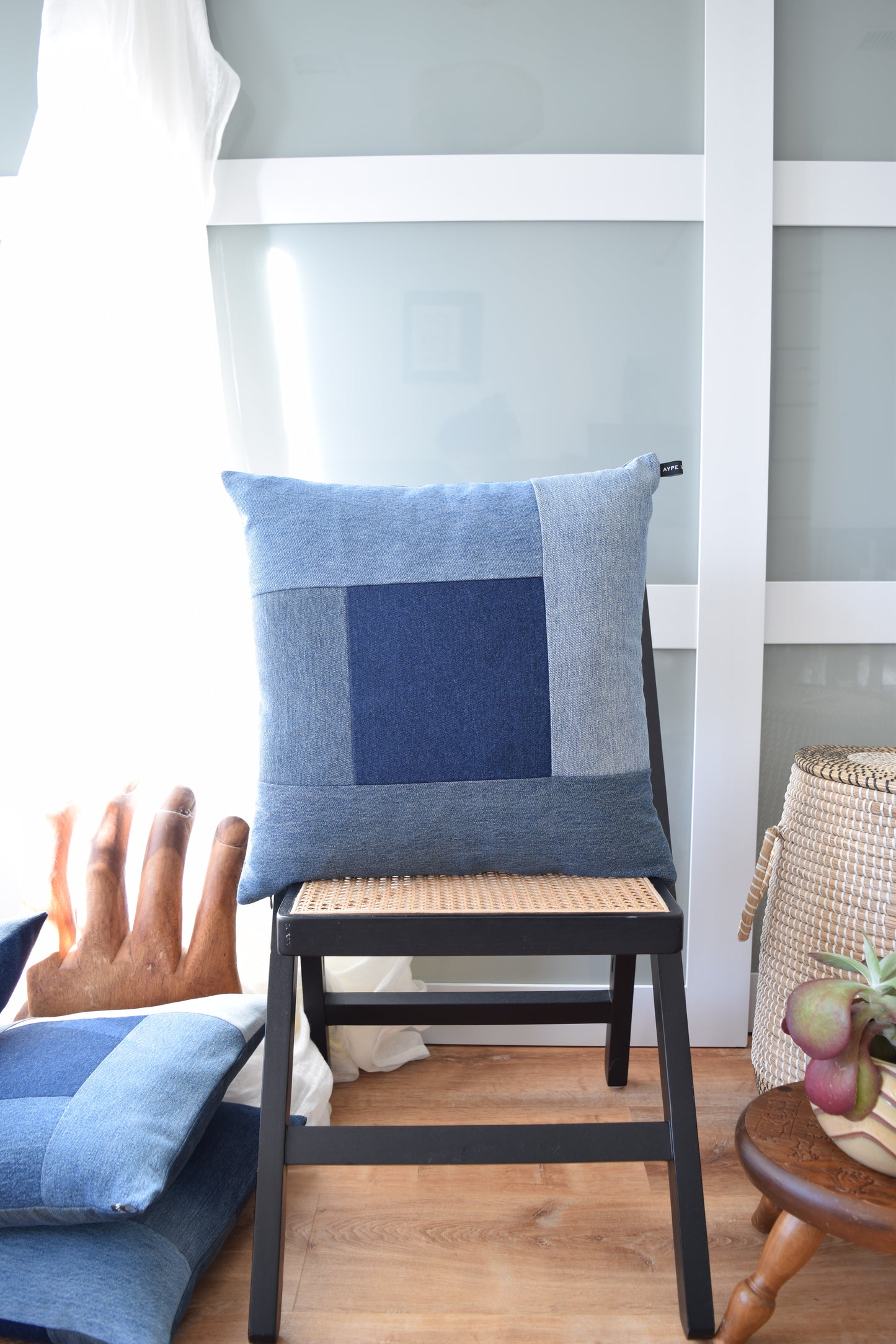 Denim Pillow Cover 20'' x 20''