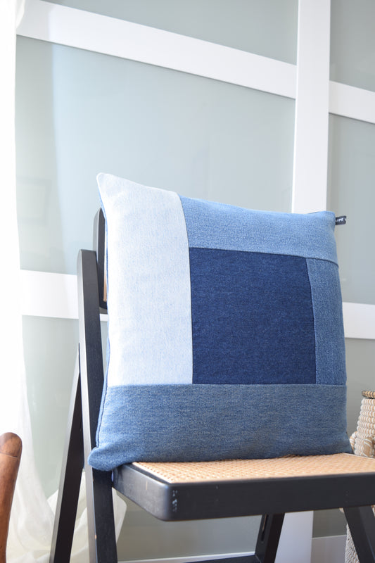 Denim Pillow Cover 18'' x 18''