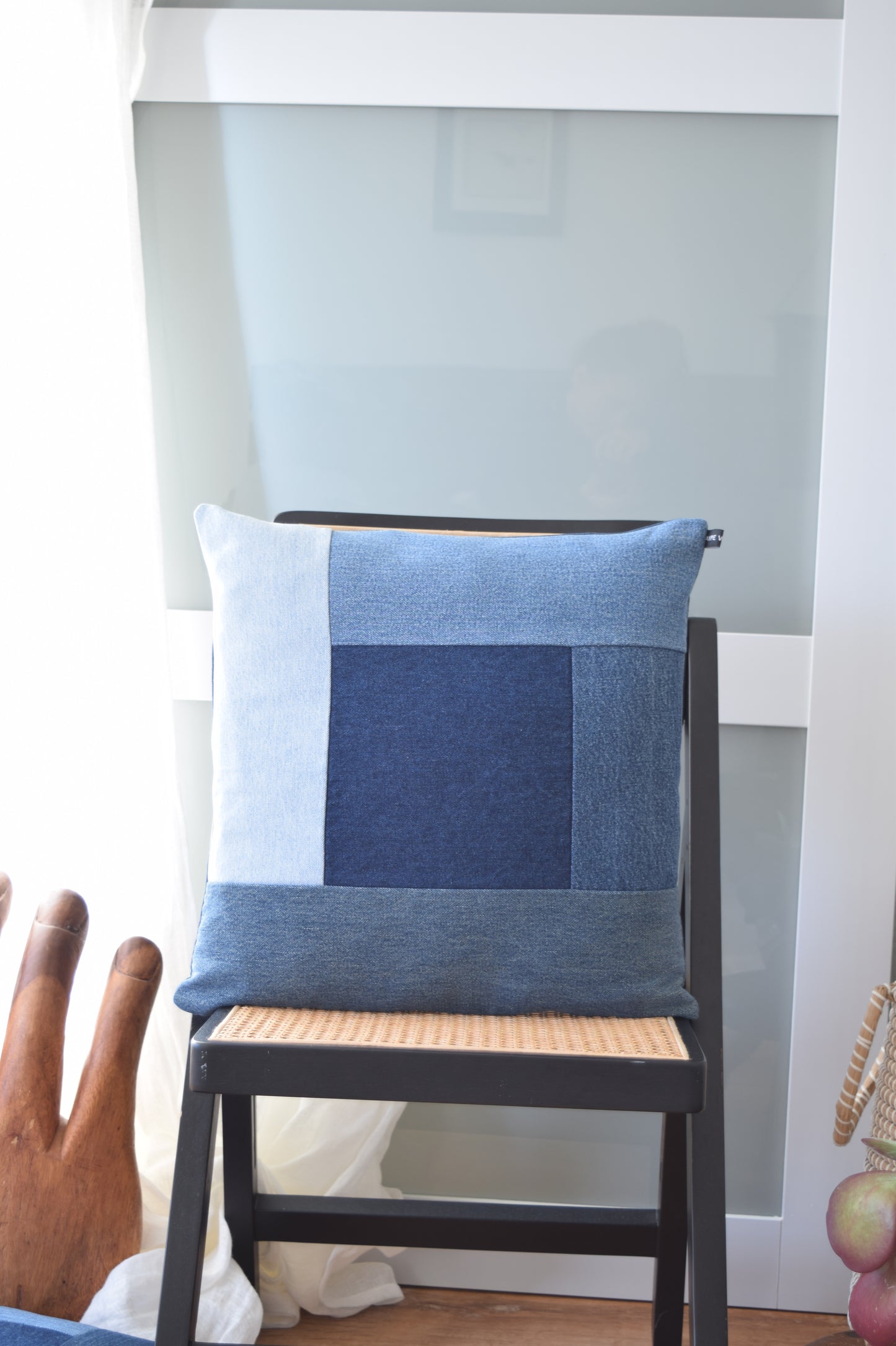 Denim Pillow Cover 18'' x 18''