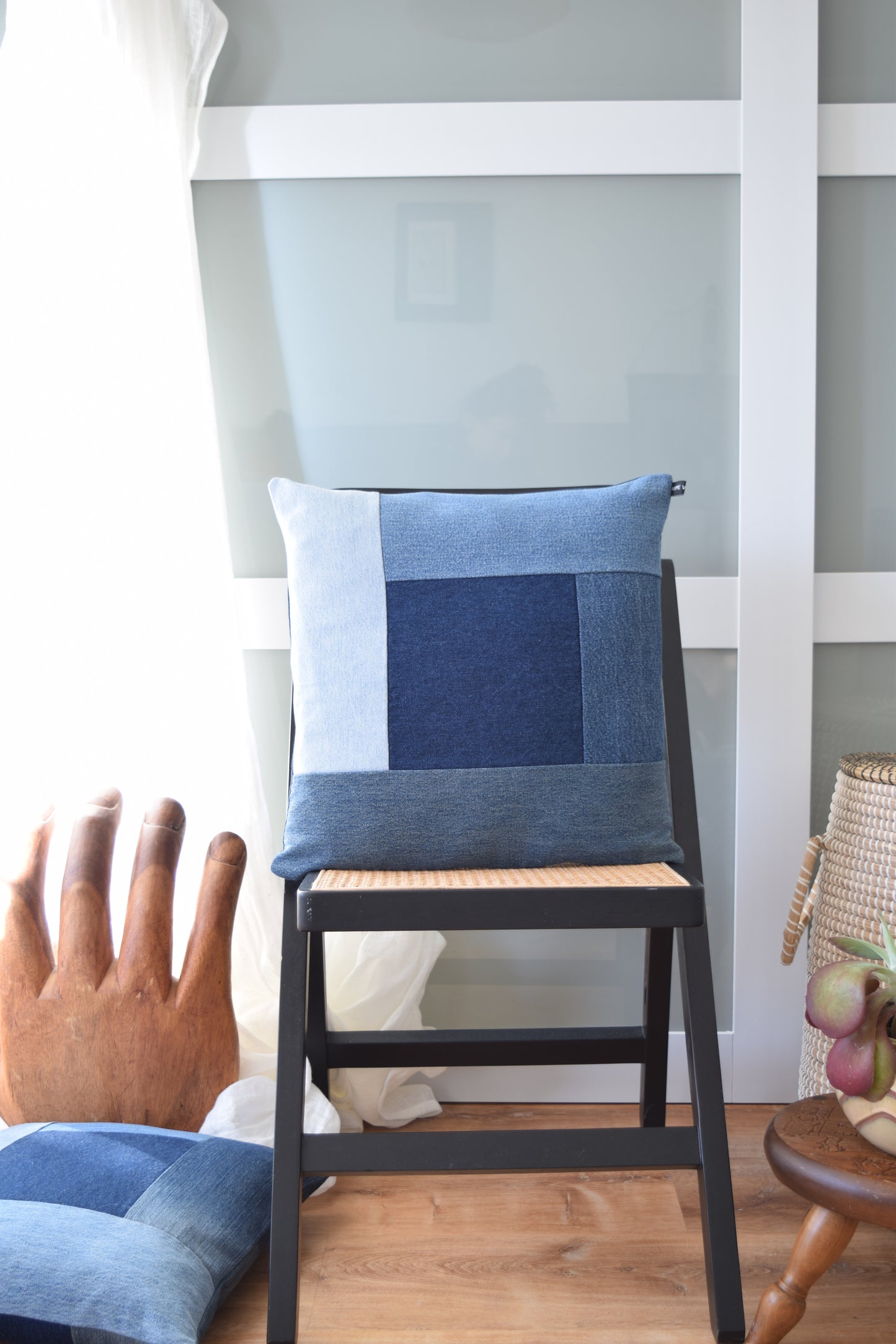 Denim Pillow Cover 18'' x 18''