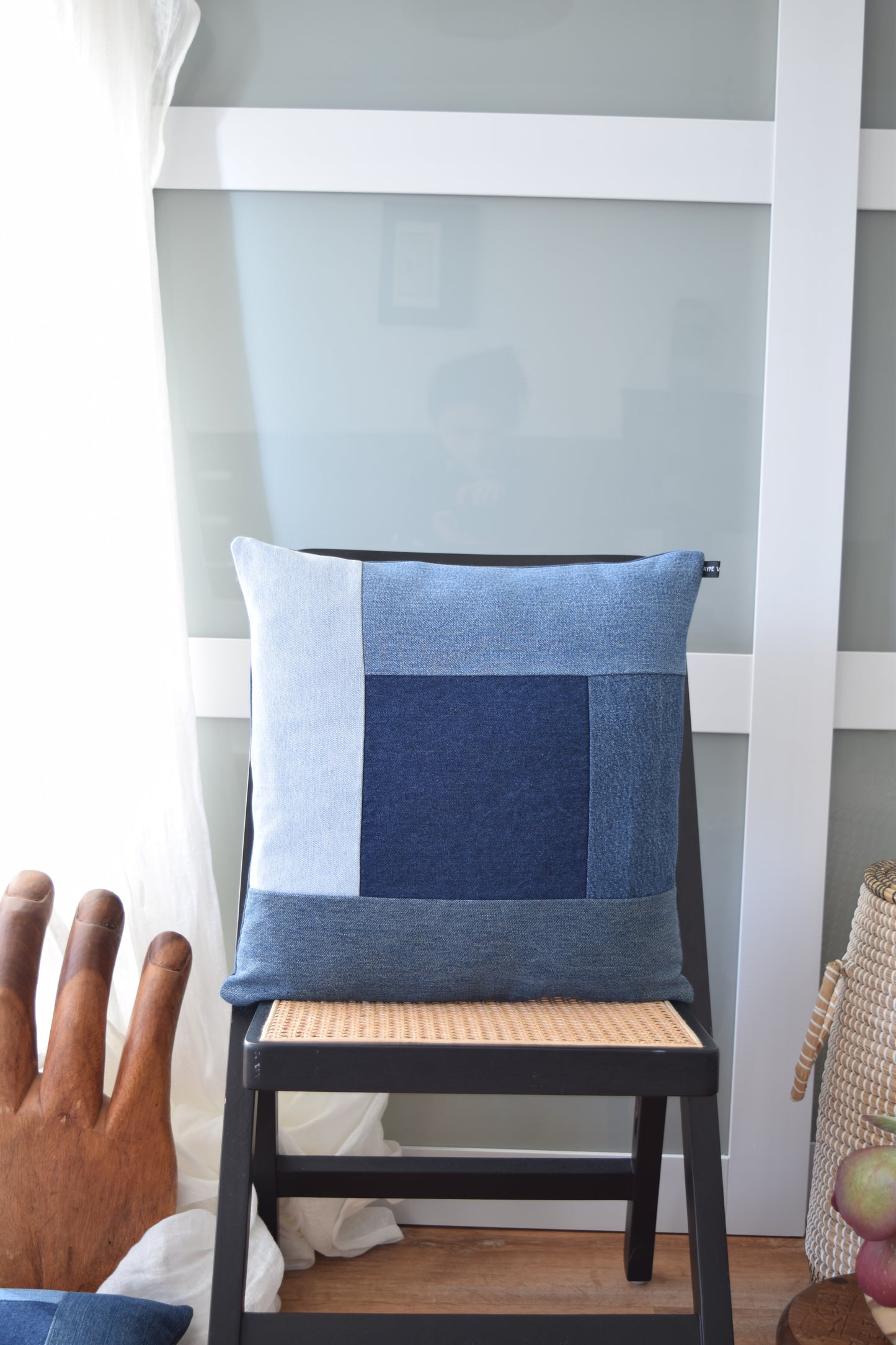 Denim Pillow Cover 18'' x 18''