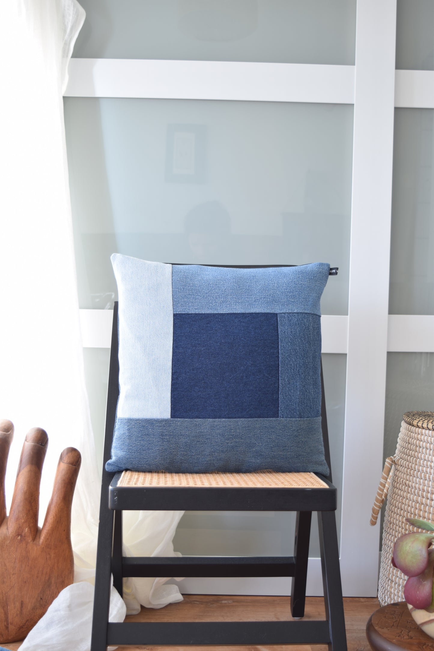 Denim Pillow Cover 18'' x 18''