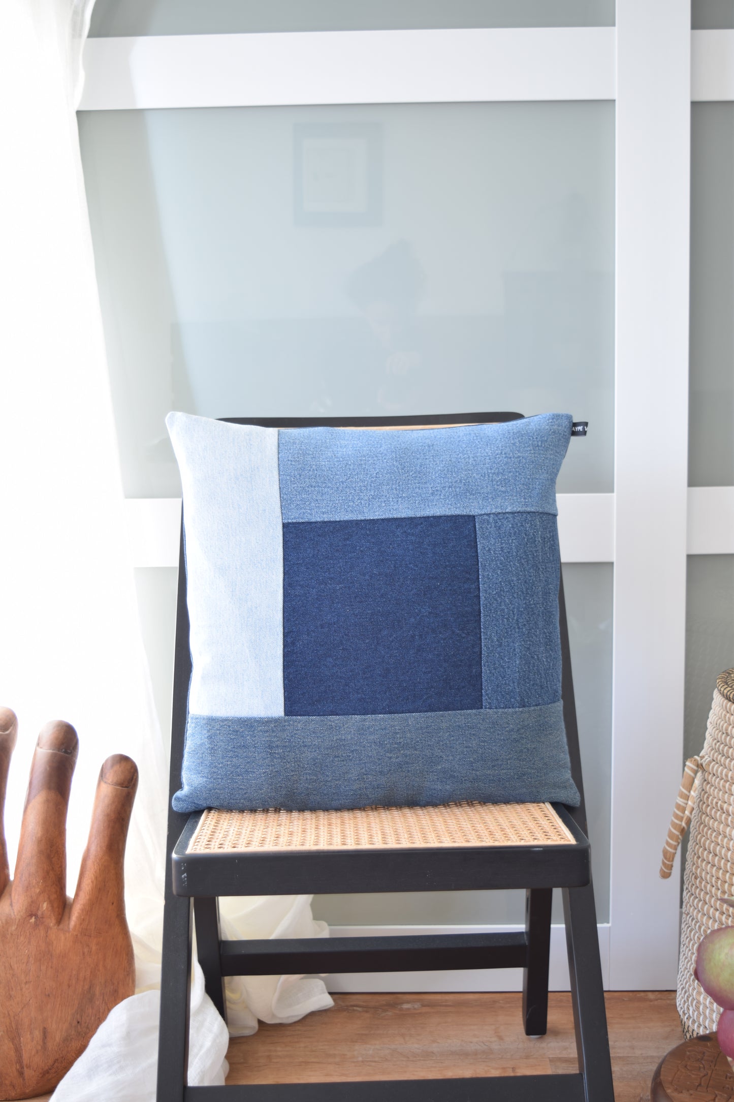 Denim Pillow Cover 18'' x 18''