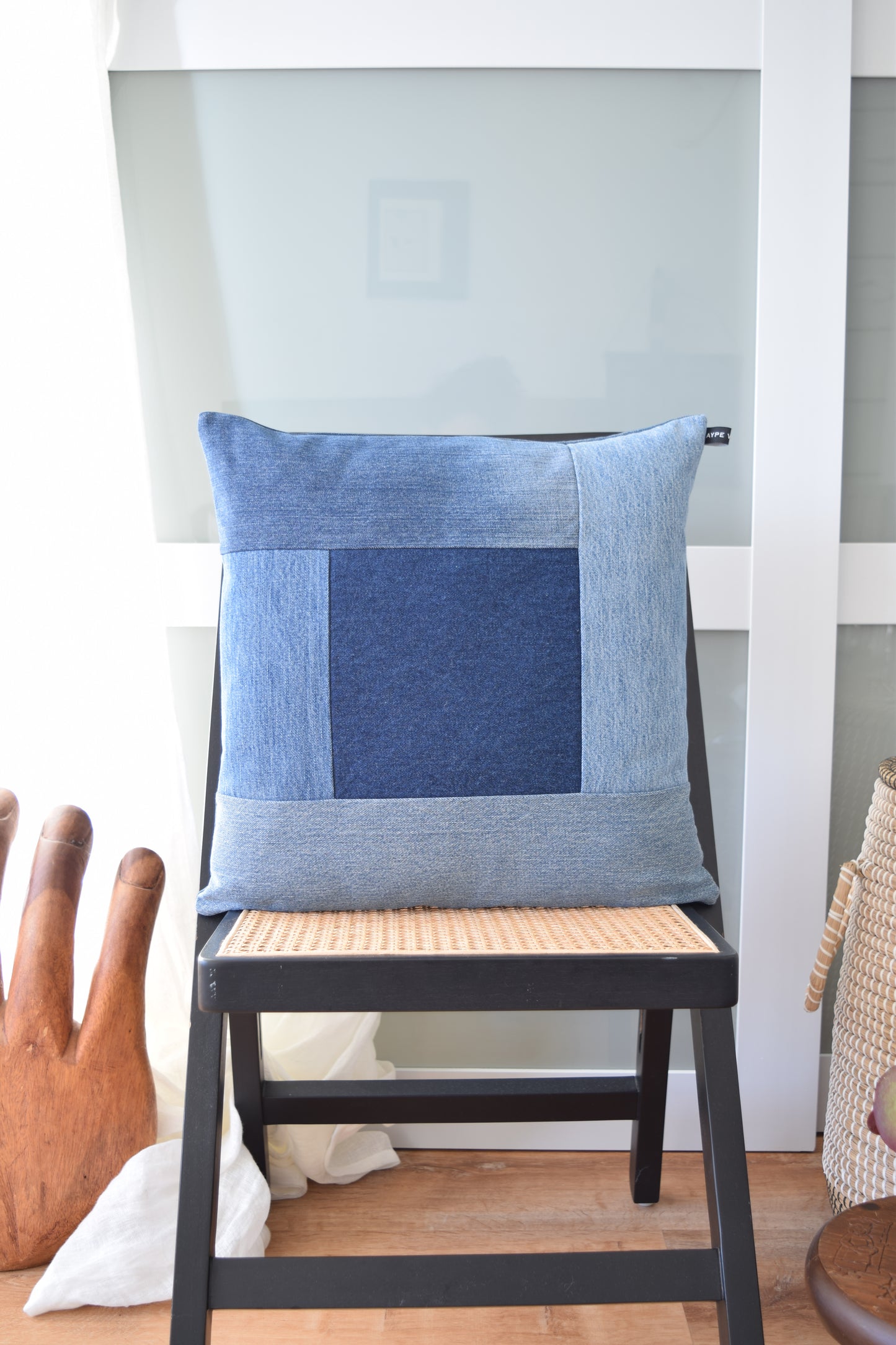 Denim Pillow Cover 18'' x 18''