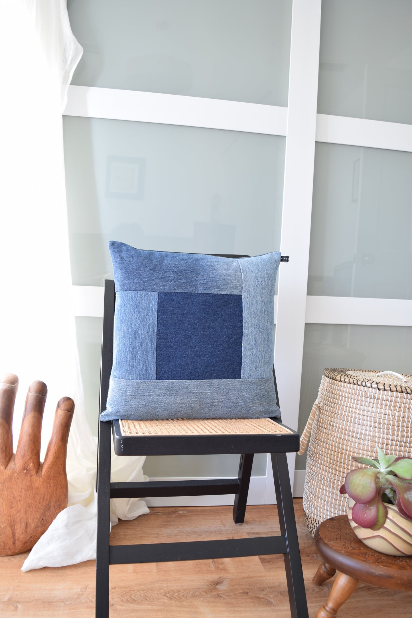 Denim Pillow Cover 18'' x 18''