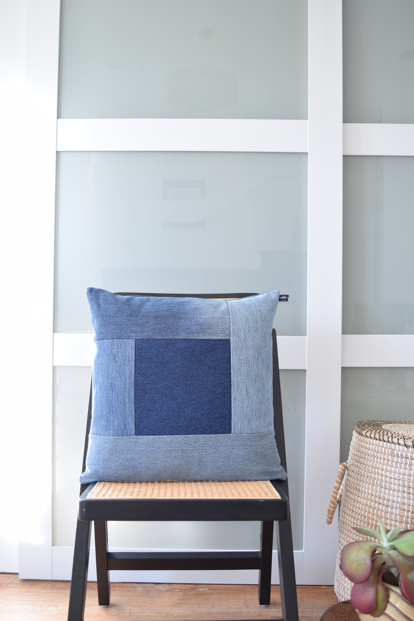 Denim Pillow Cover 18'' x 18''