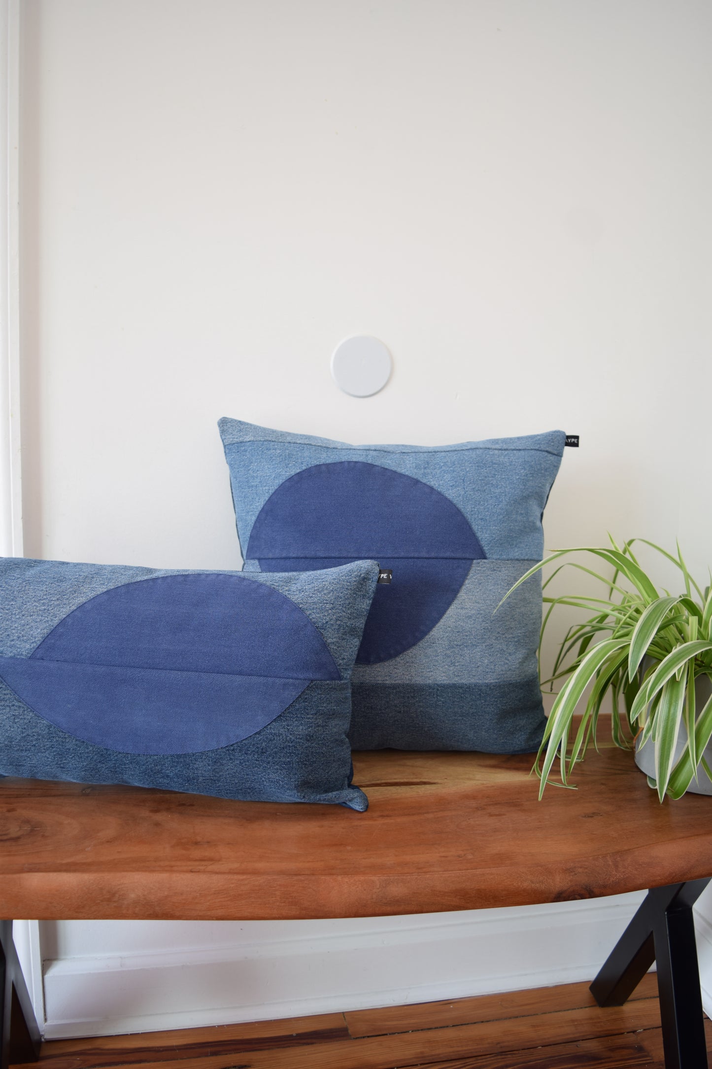 Denim pillow cover 18'' x 18''
