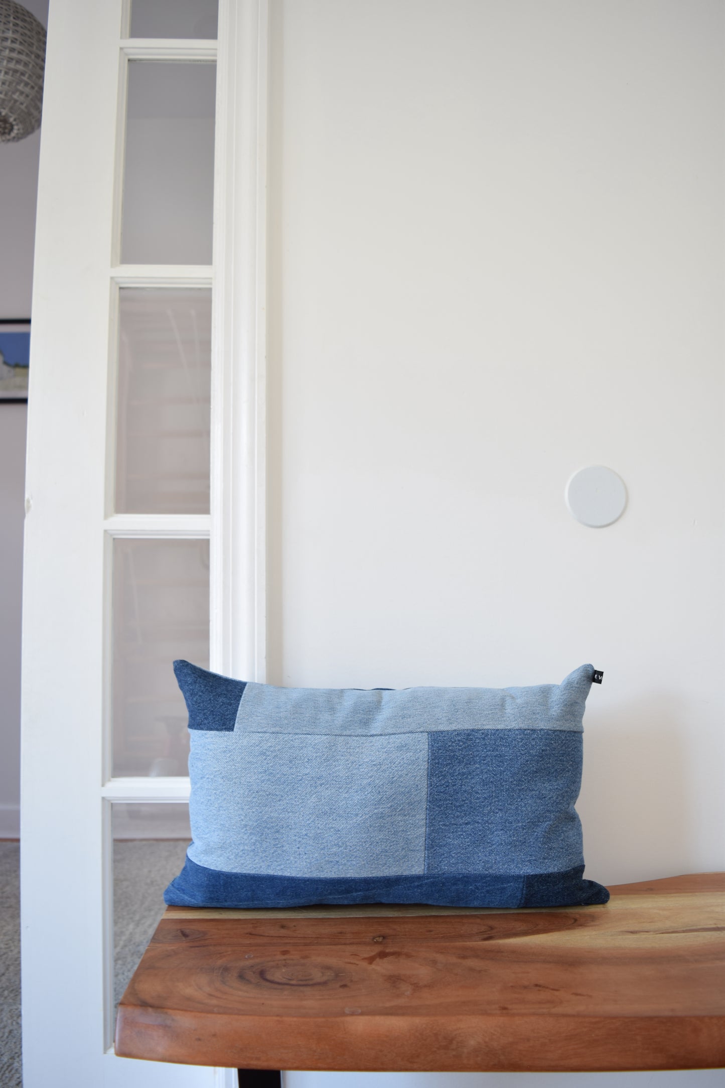 denim pillow cover 12'' x 20 ''