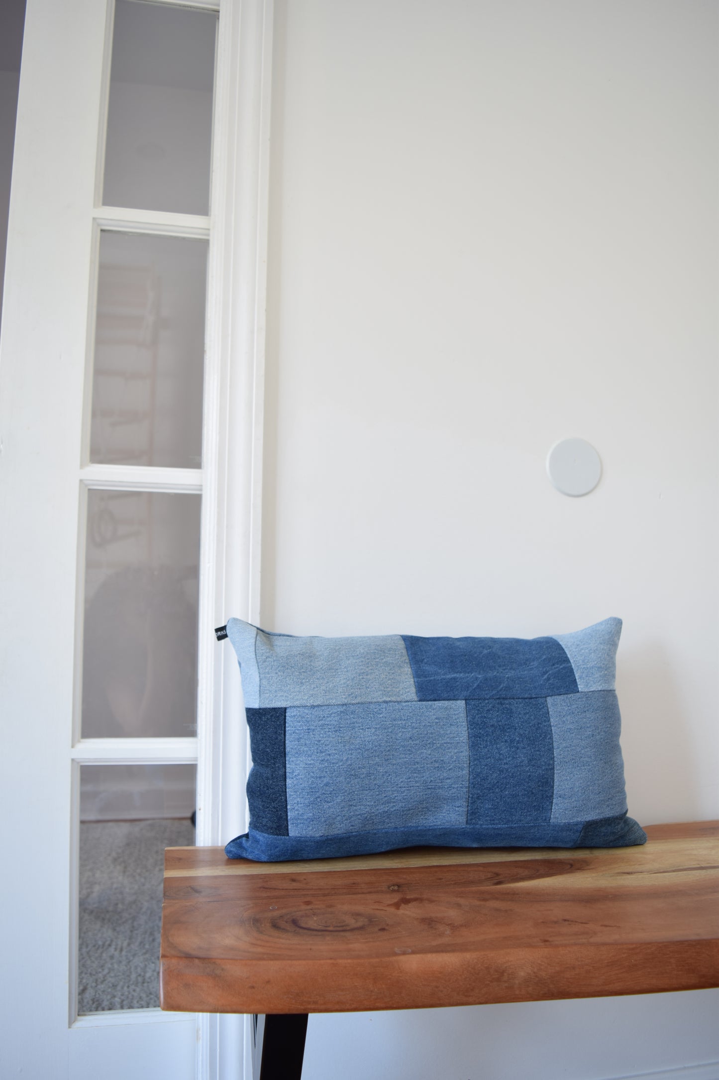 denim pillow cover 12'' x 20 ''
